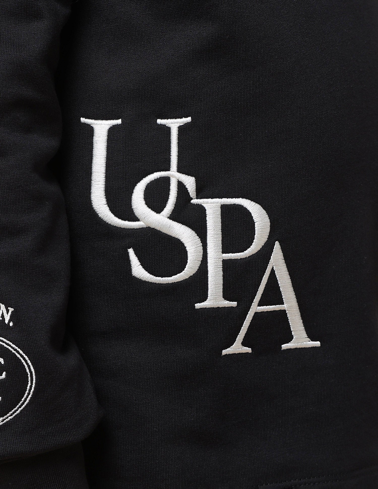 Boys Graphic Brand Embroidered Regular Fit Polo Shirt Black - U.S. POLO ASSN. | Large