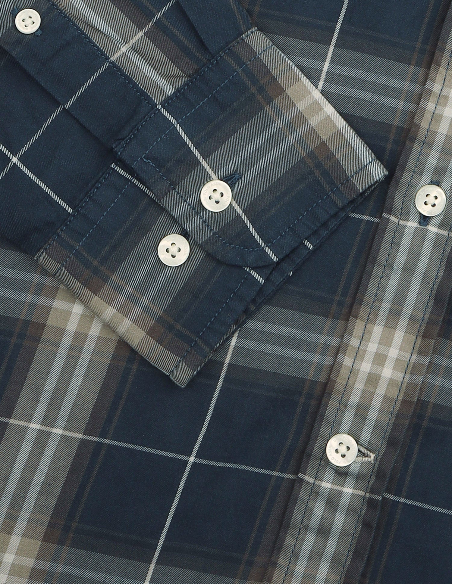 Tartan Checked Twill Shirt Dark Green - U.S. Polo Assn. India | Large