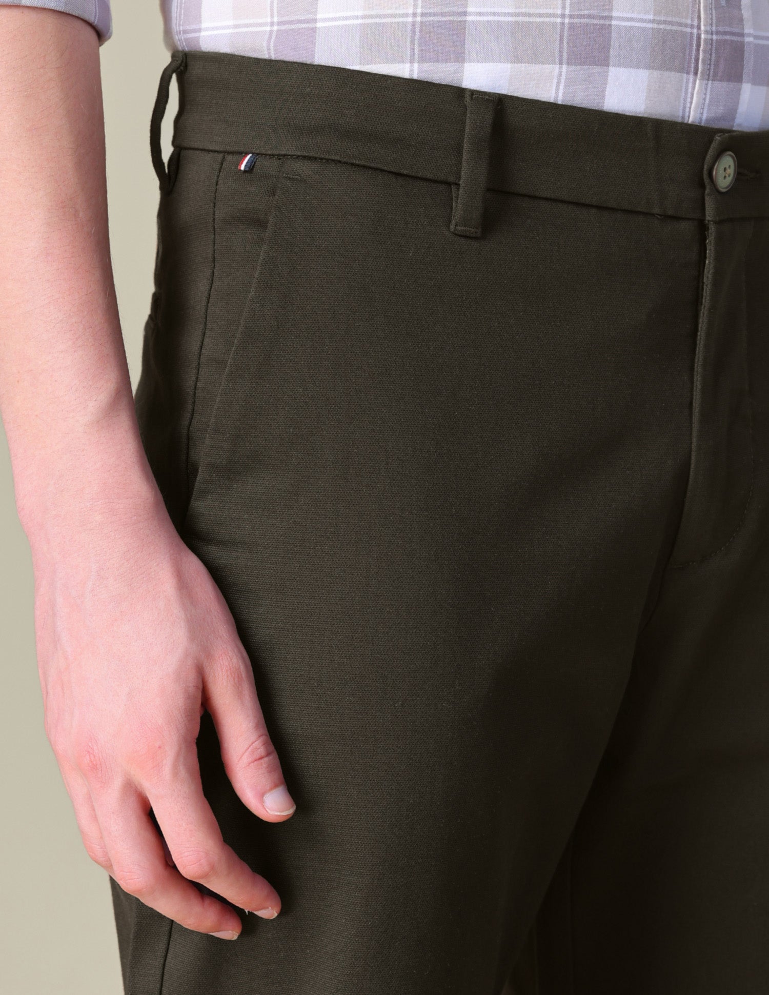 Dobby Riley Straight Fit Trousers Choco Brown - U.S. POLO ASSN. | Large