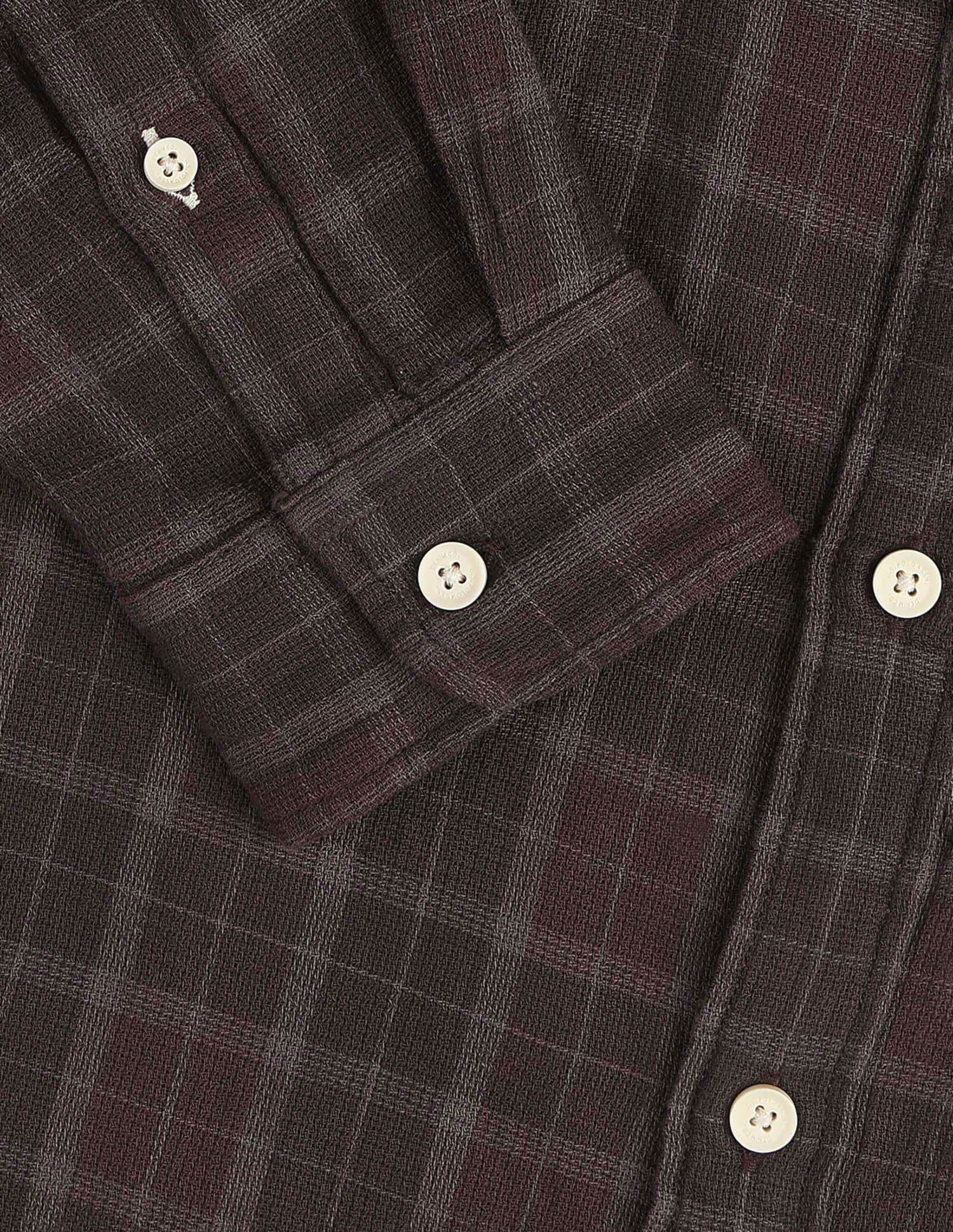 Tartan Checked Dobby Shirt Choco - U.S. Polo Assn. India | Large