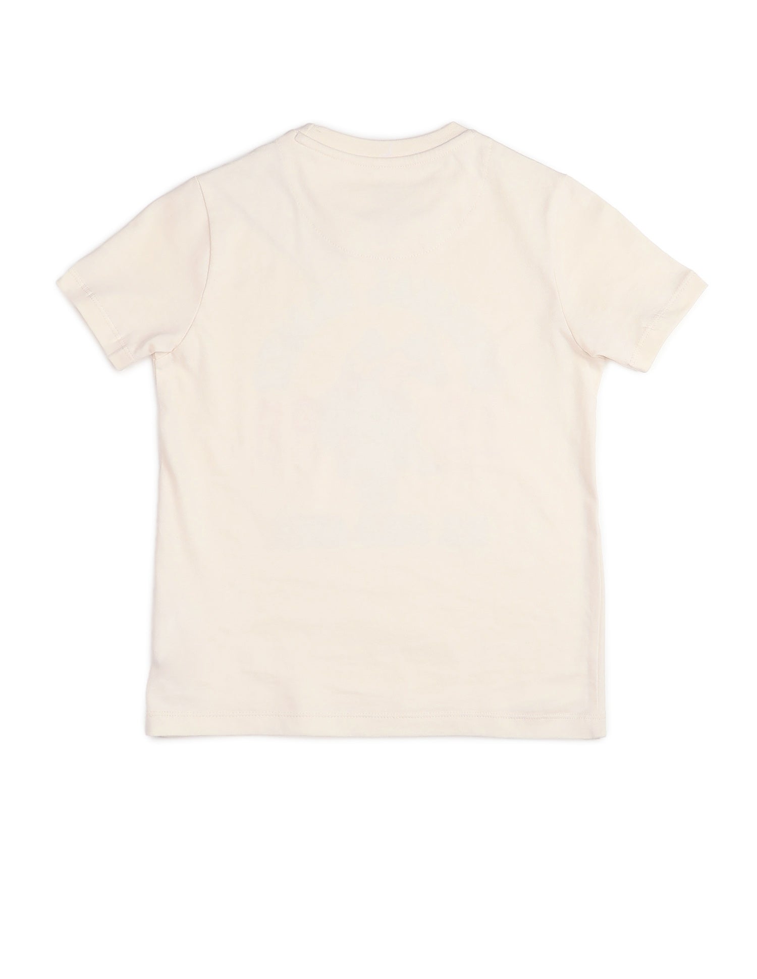 Boys Pure Cotton Graphic Brand Printed T Shirt Off White - U.S. POLO ASSN. | Large