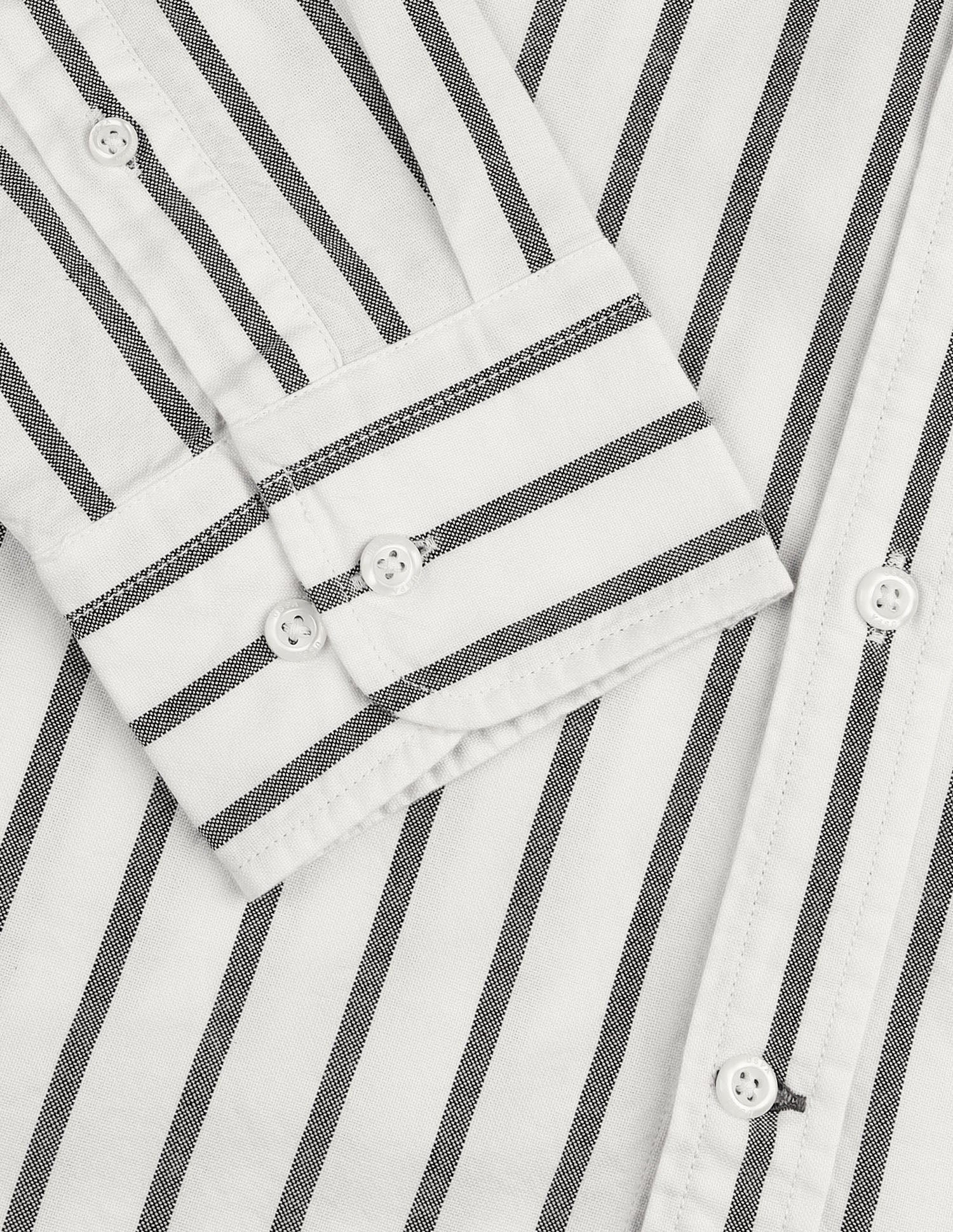 Vertical Striped Oxford Shirt White - U.S. Polo Assn. India | Large