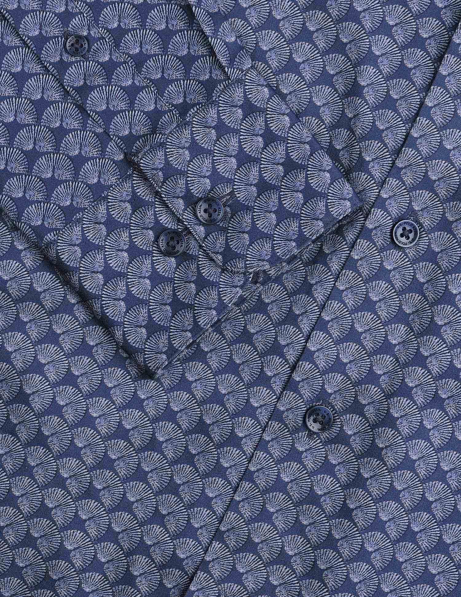 Pure Cotton All Over Printed Shirt Navy - U.S. POLO ASSN. | Large