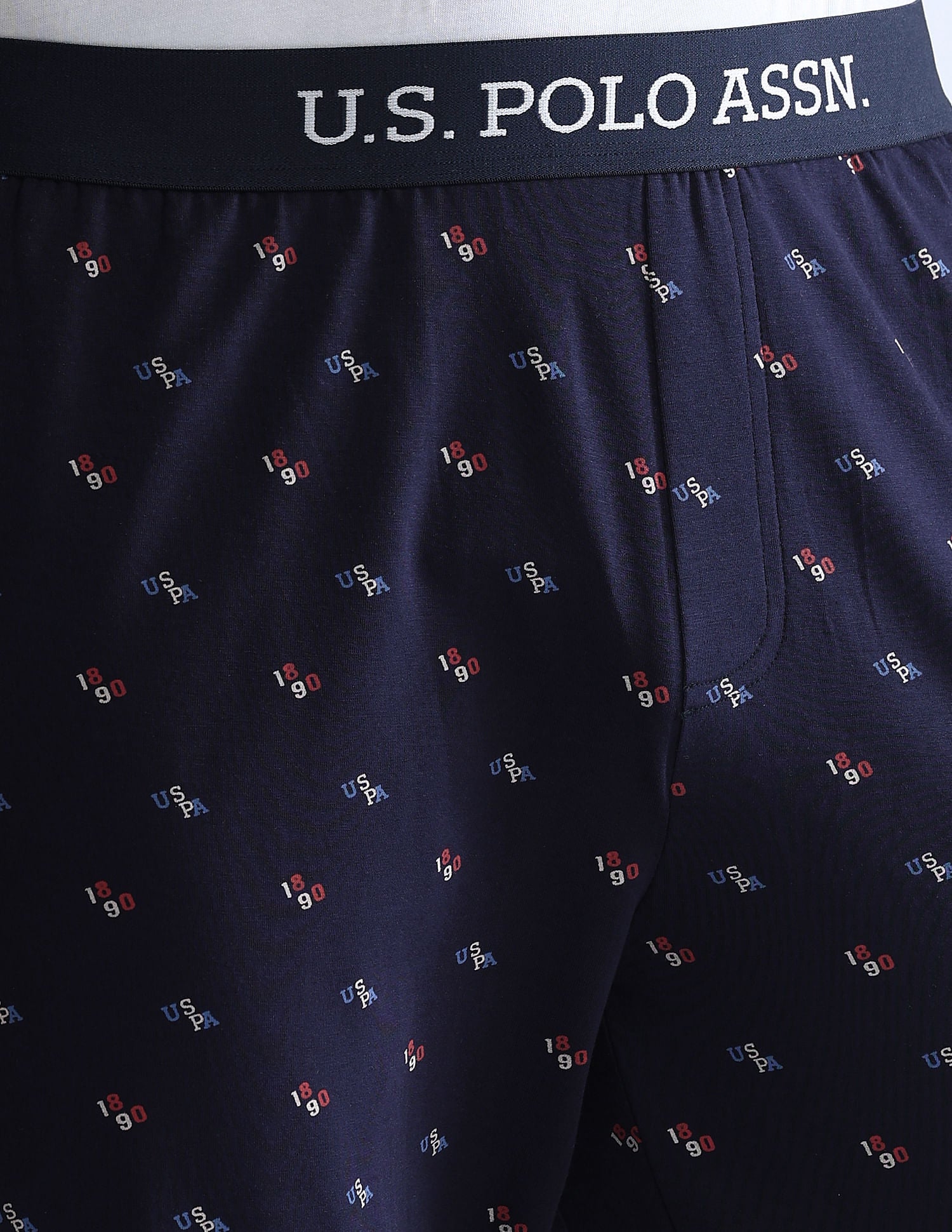 All Over Print OELP3 Lounge Pants - Pack Of 1 Navy - U.S. POLO ASSN. | Large