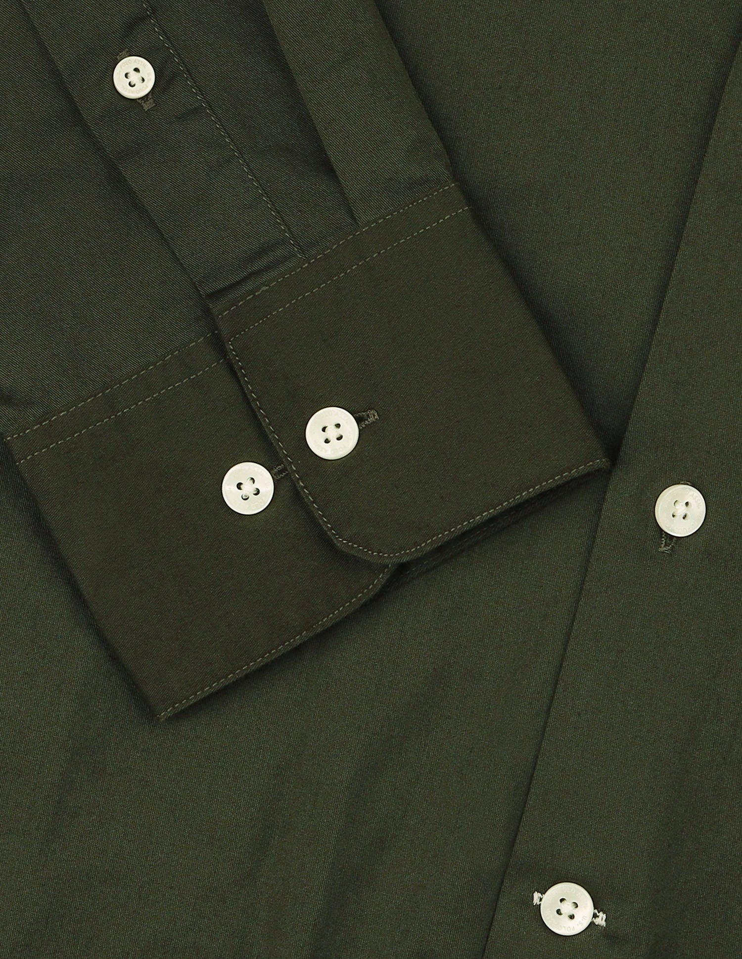 Twill Tailored Fit Shirt Olive - U.S. Polo Assn. India | Large