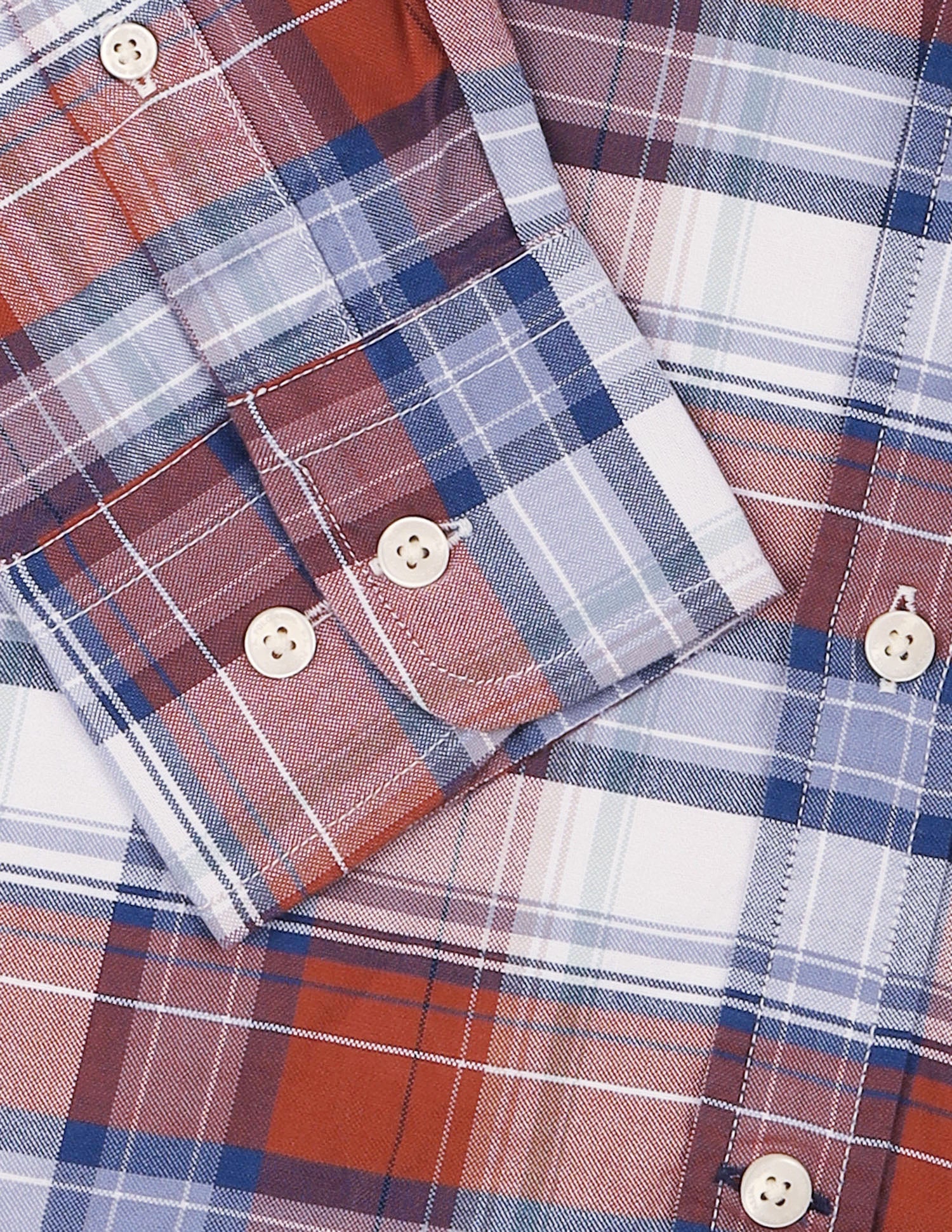 Tartan Checked Oxford Shirt Rust - U.S. Polo Assn. India | Large