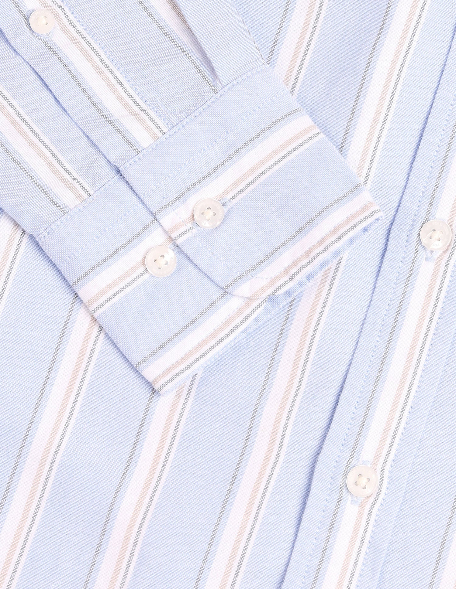 Tailored Fit Striped Shirt Light Blue - U.S. Polo Assn. India | Large