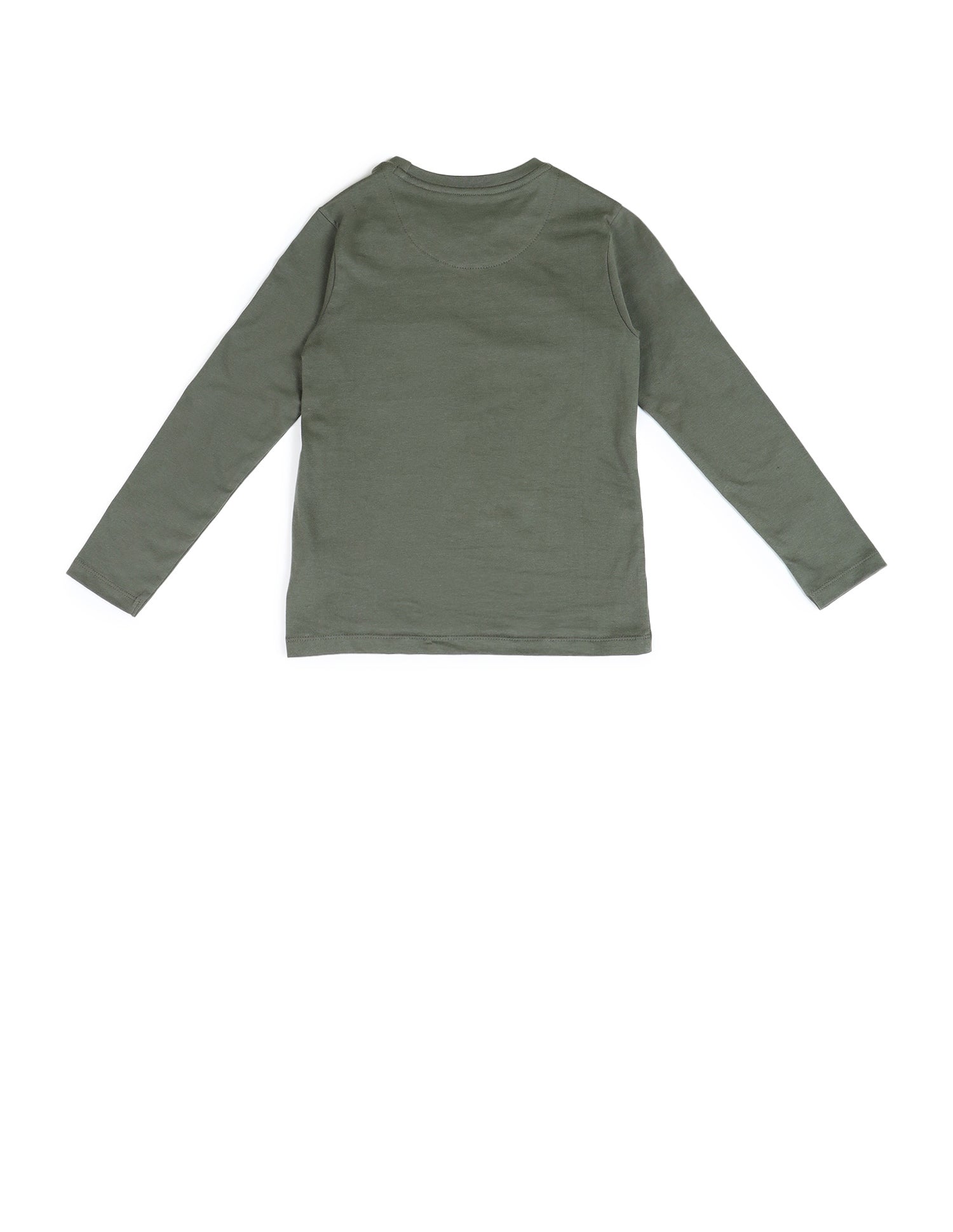 Boys Brand Printed Regular Fit T-Shirt Olive - U.S. POLO ASSN. | Large