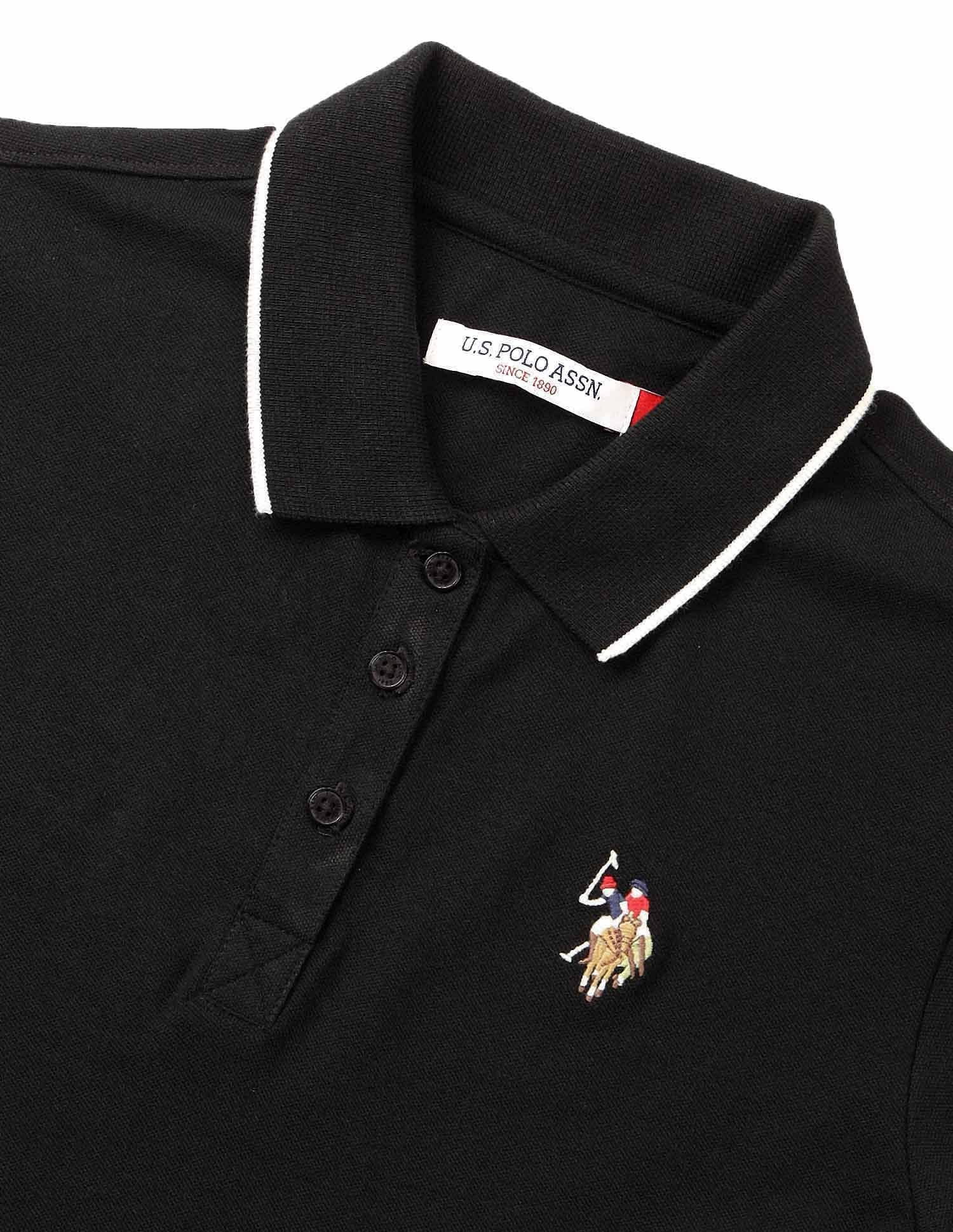 Regular Fit Polo Shirt Black - U.S. POLO ASSN. | Large