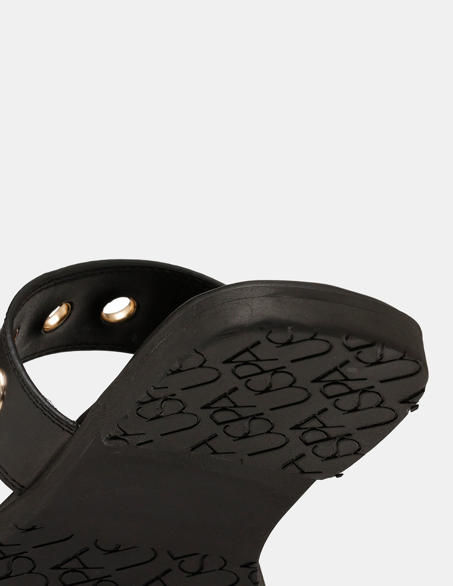 Women Naye Open Toe Eyelet Sandals Black - U.S. Polo Assn. India | Large