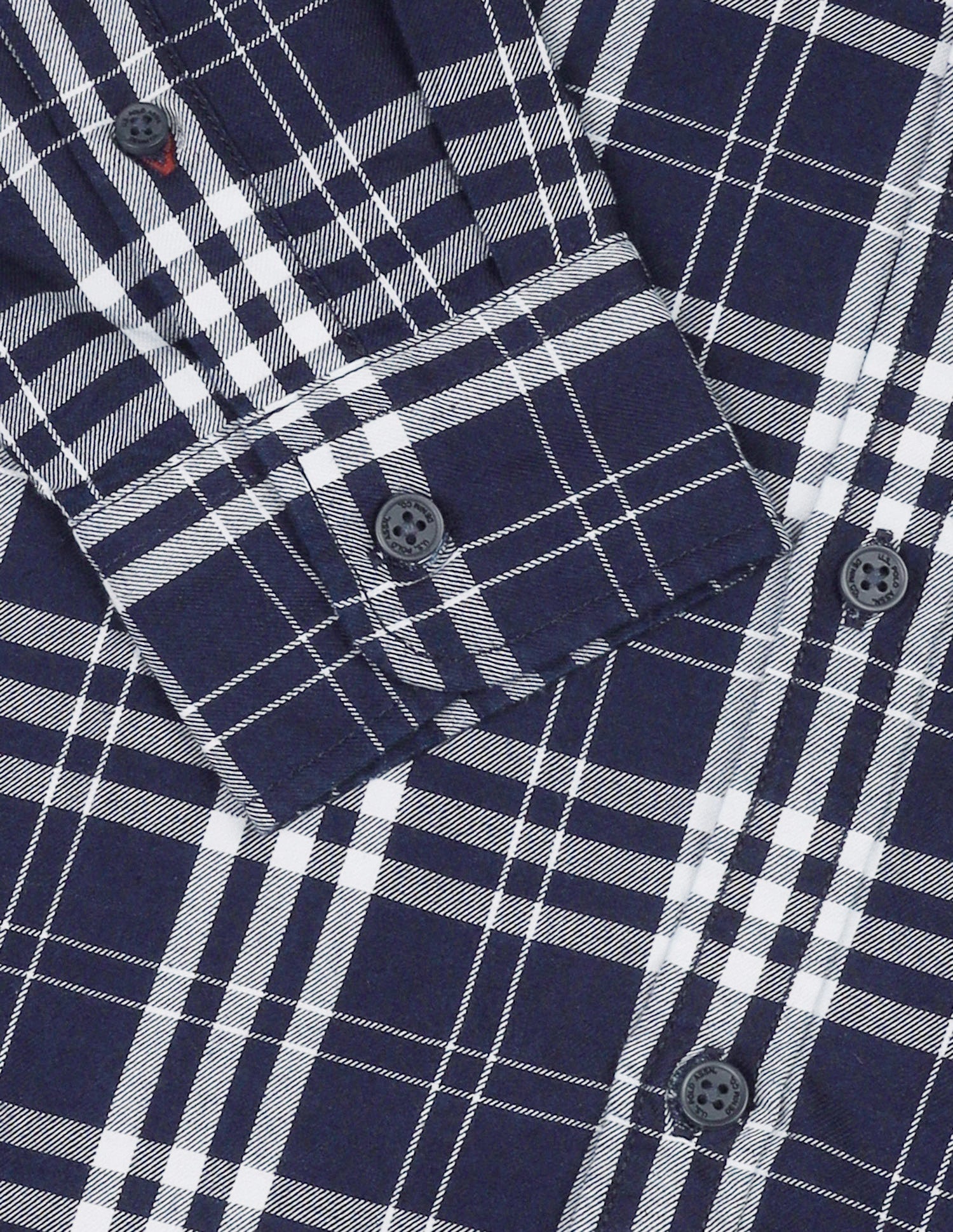 Grid Tattersall Checked Twill Shirt Indigo - U.S. Polo Assn. India | Large