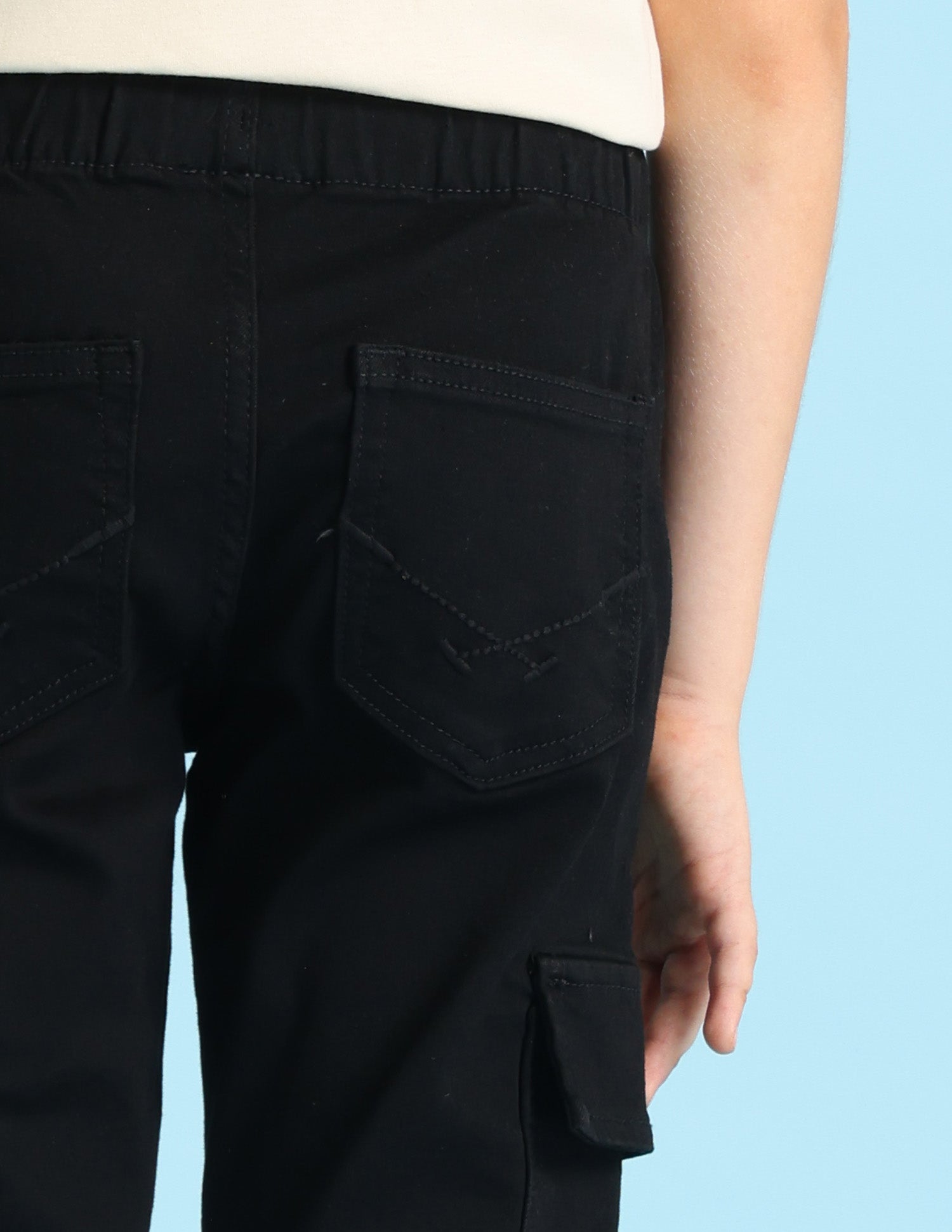 Boys Regular Fit Cargo Jeans Black - U.S. POLO ASSN. | Large