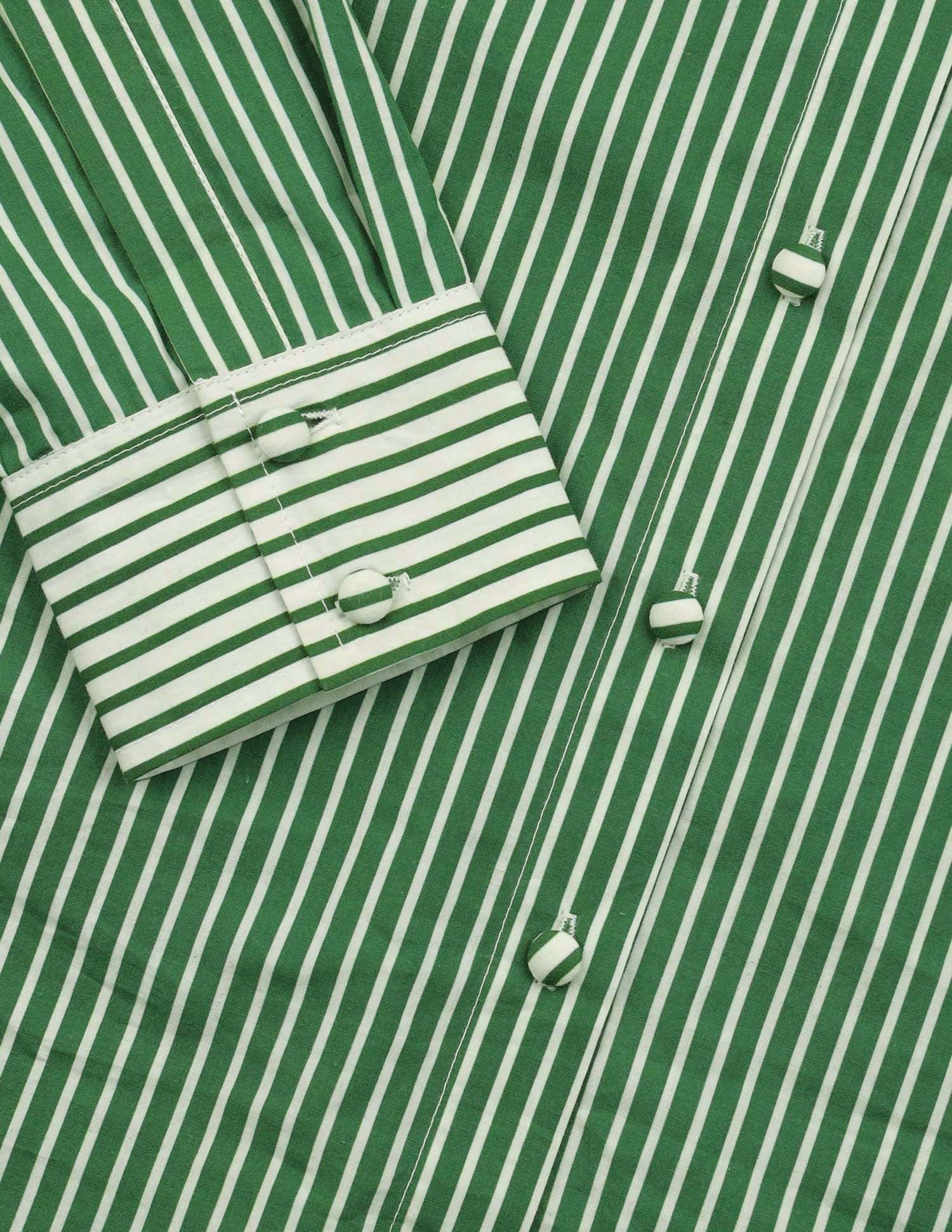 Regular Fit Striped Shirt Green - U.S. Polo Assn. India | Large