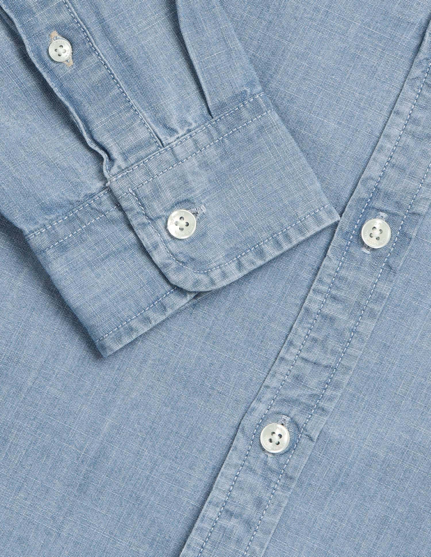Solid Regular Fit Shirt Light Indigo - U.S. Polo Assn. India | Large