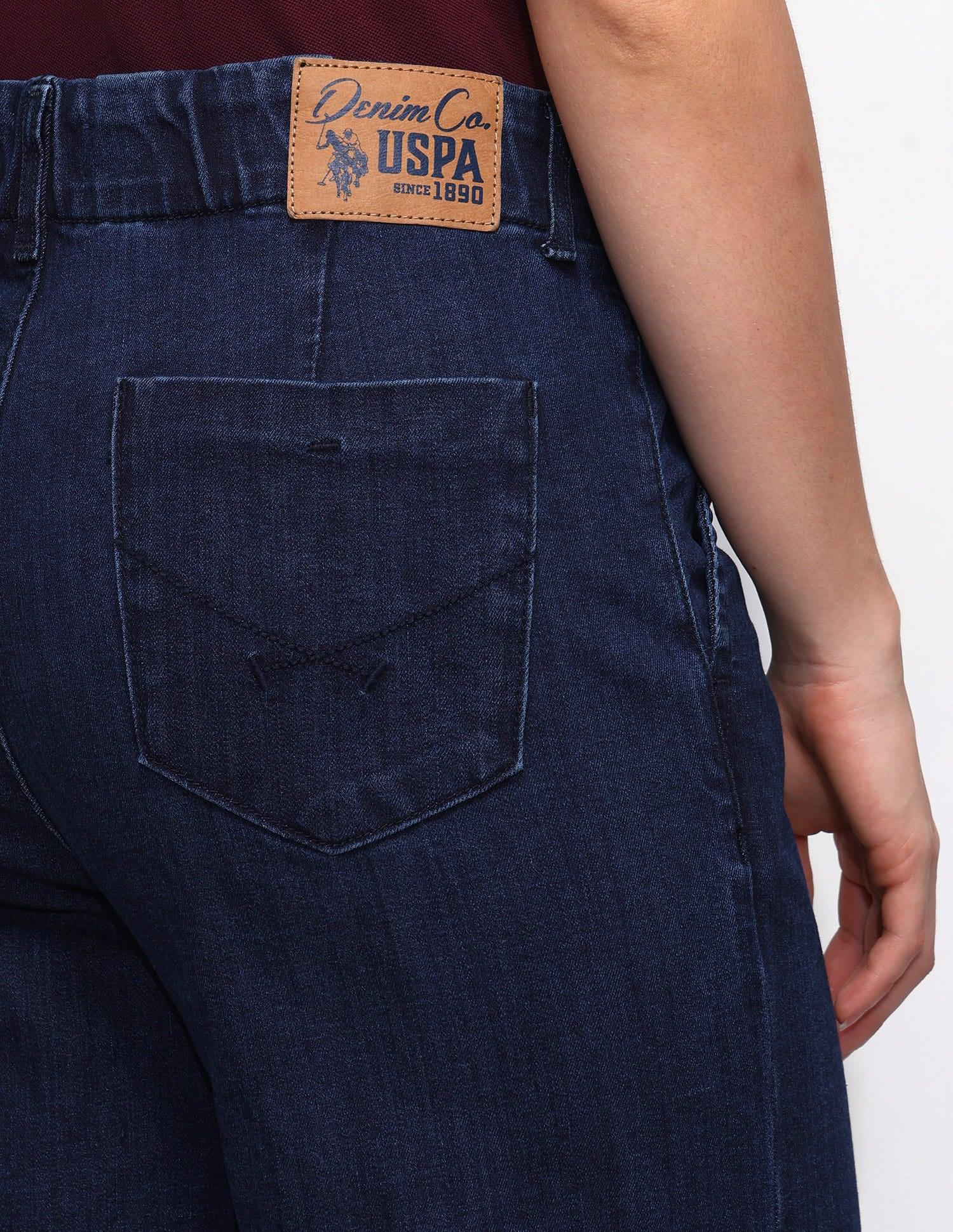 High Rise Wideleg Jeans Blue - U.S. Polo Assn. India | Large