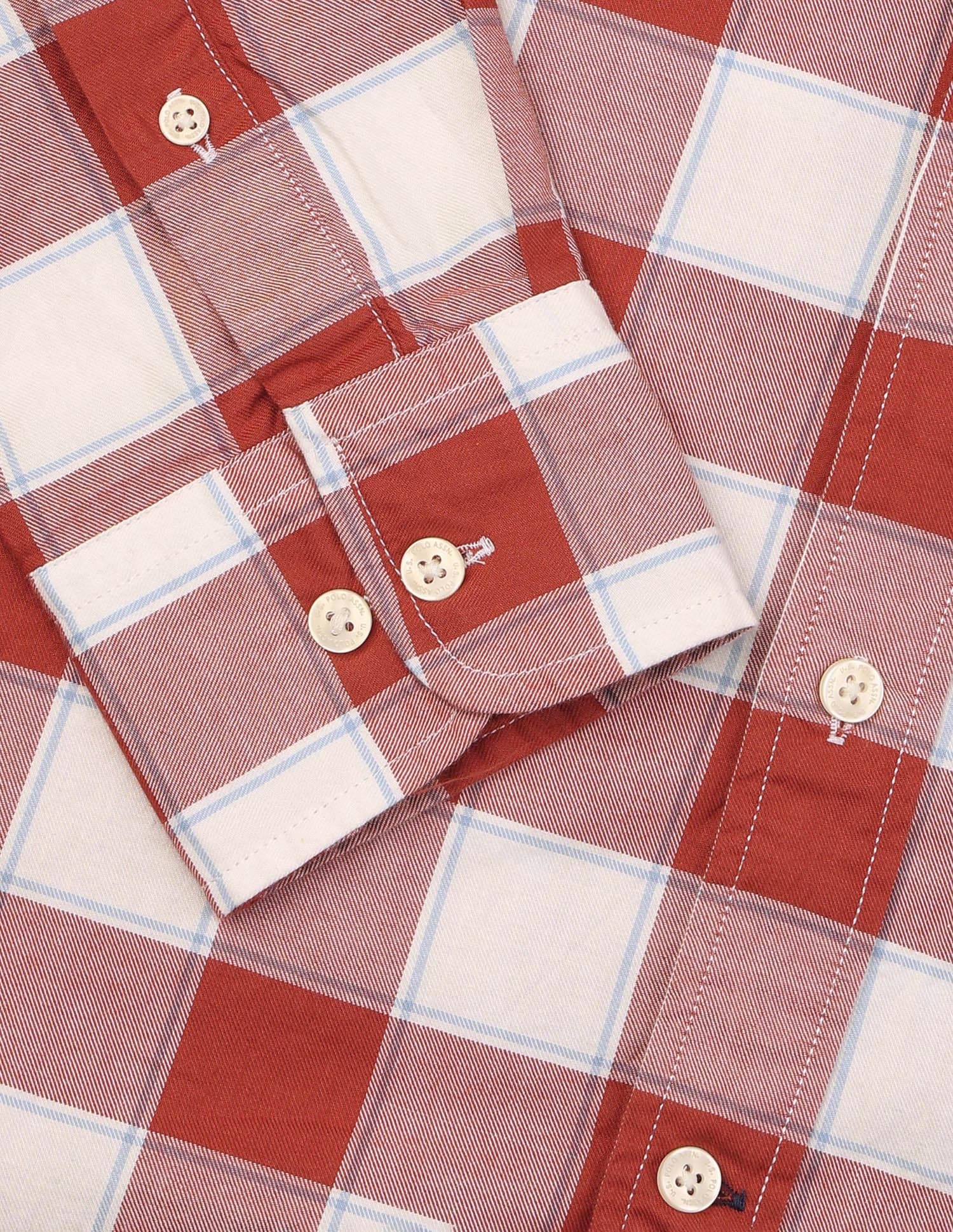 Twill Grid Tattersall Checked Shirt Red - U.S. Polo Assn. India | Large