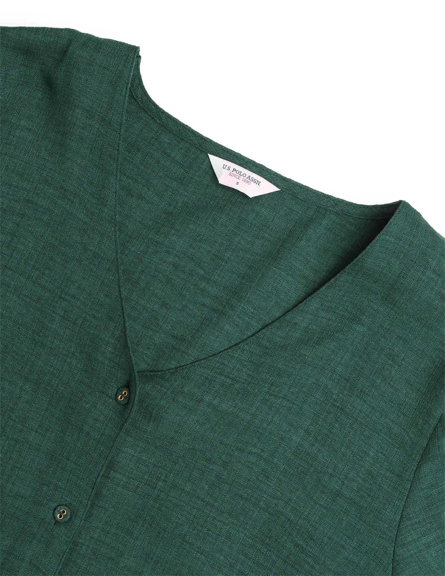 Solid Regular Fit Top Dark Green - U.S. Polo Assn. India | Large