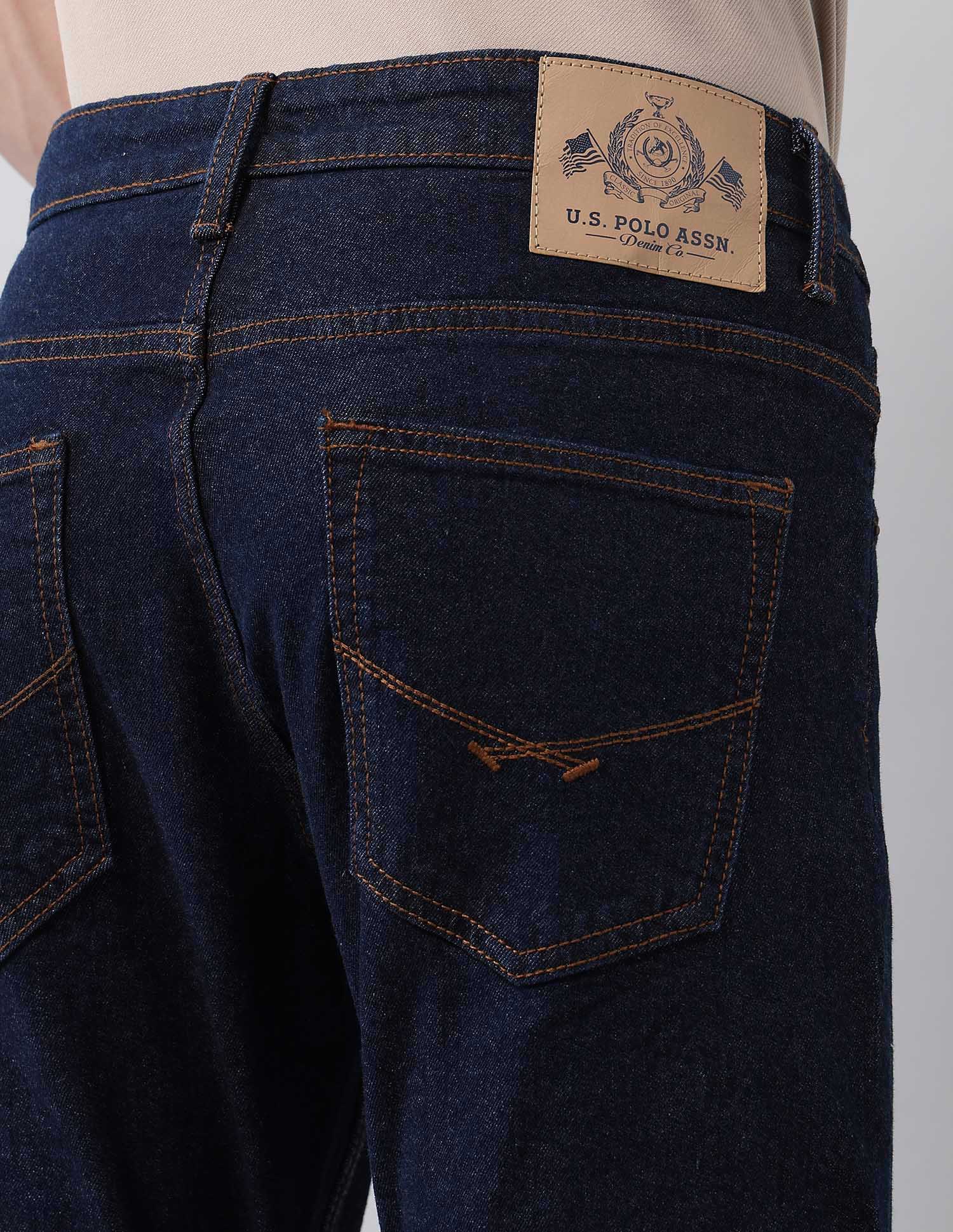 Henry Tapered Fit Blue Jeans Blue - U.S. Polo Assn. India | Large