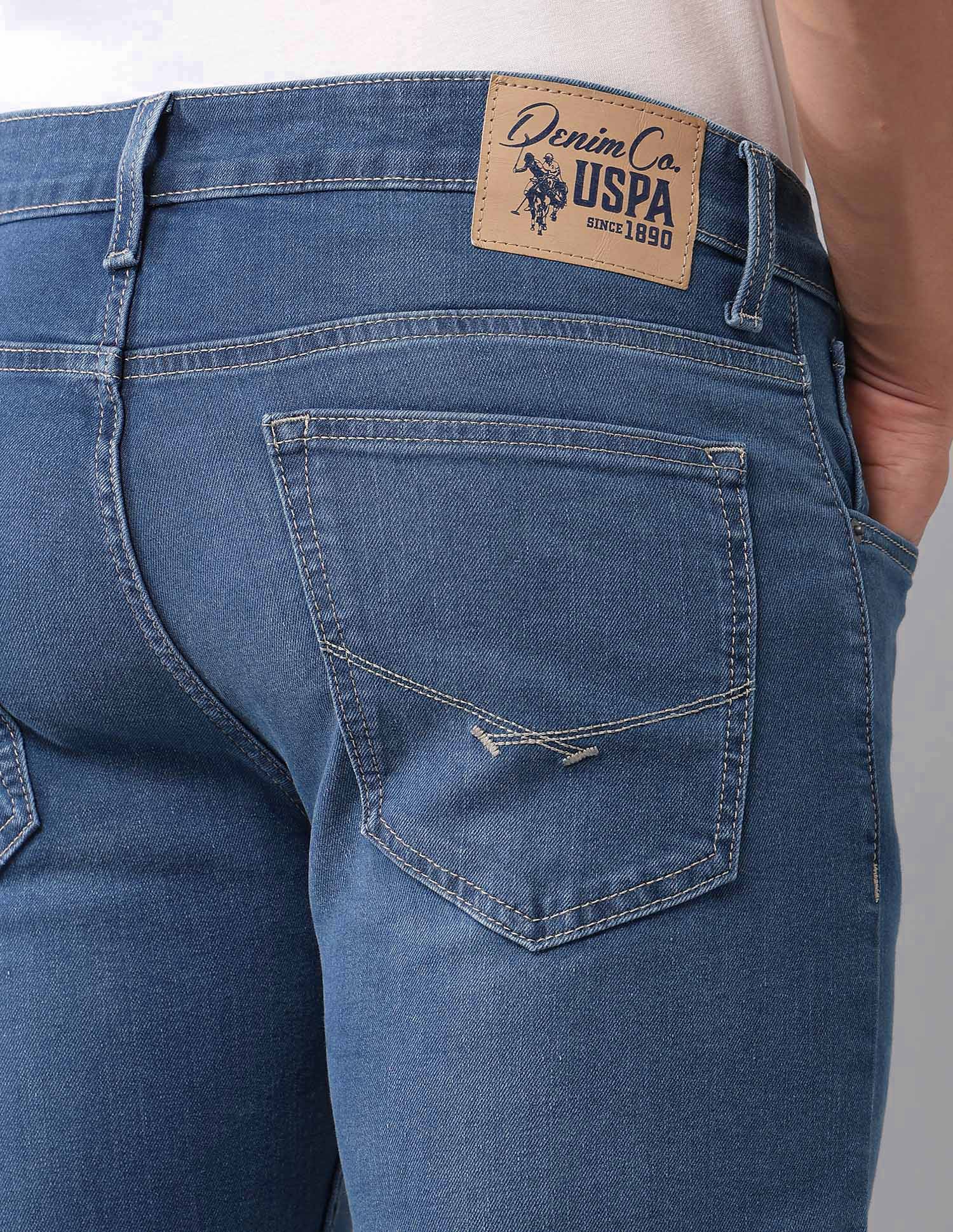 Regallo Skinny Fit Blue Jeans Blue - U.S. Polo Assn. India | Large