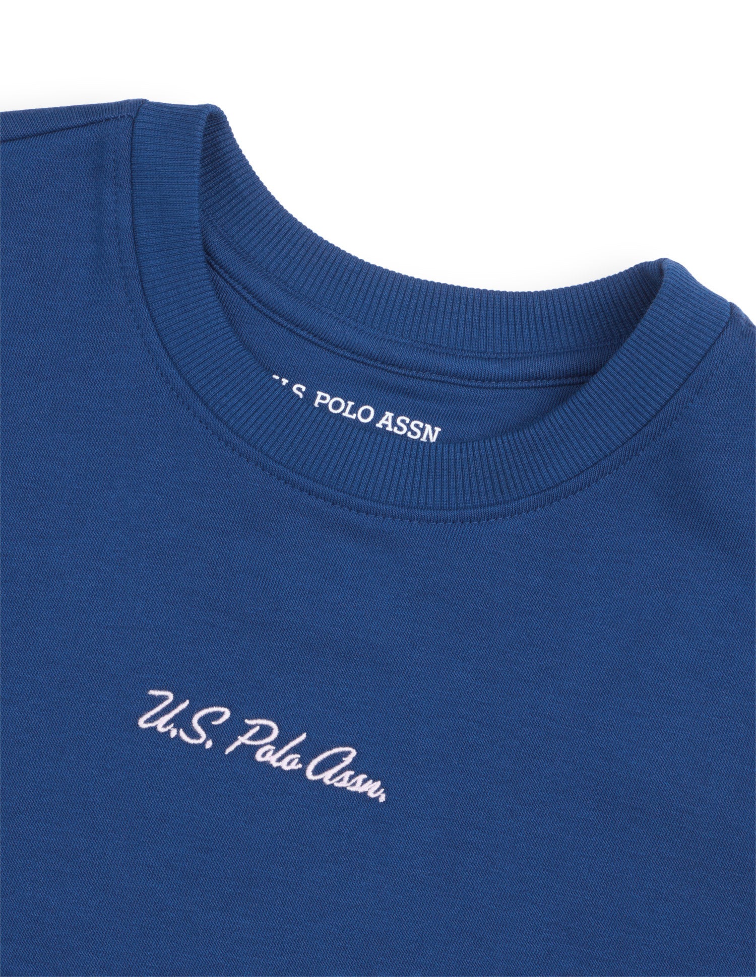 Solid Relaxed Fit Sweatshirt Blue - U.S. Polo Assn. India | Large