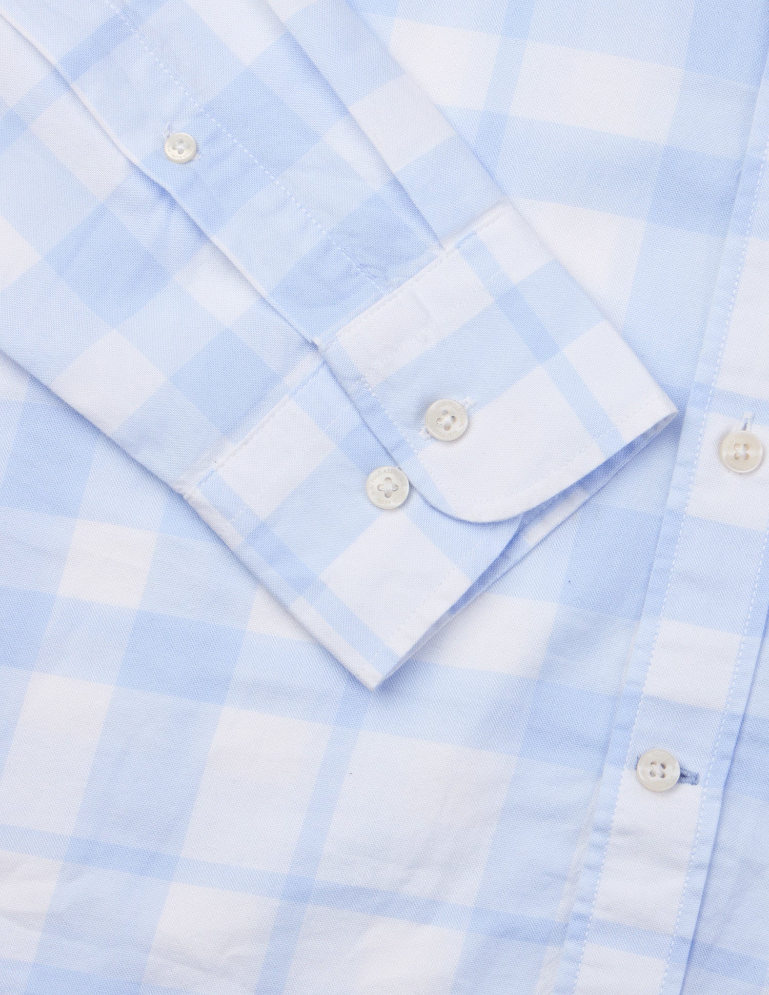Grid Tattersall Checked Tailored Fit Shirt Light Blue - U.S. Polo Assn. India | Large