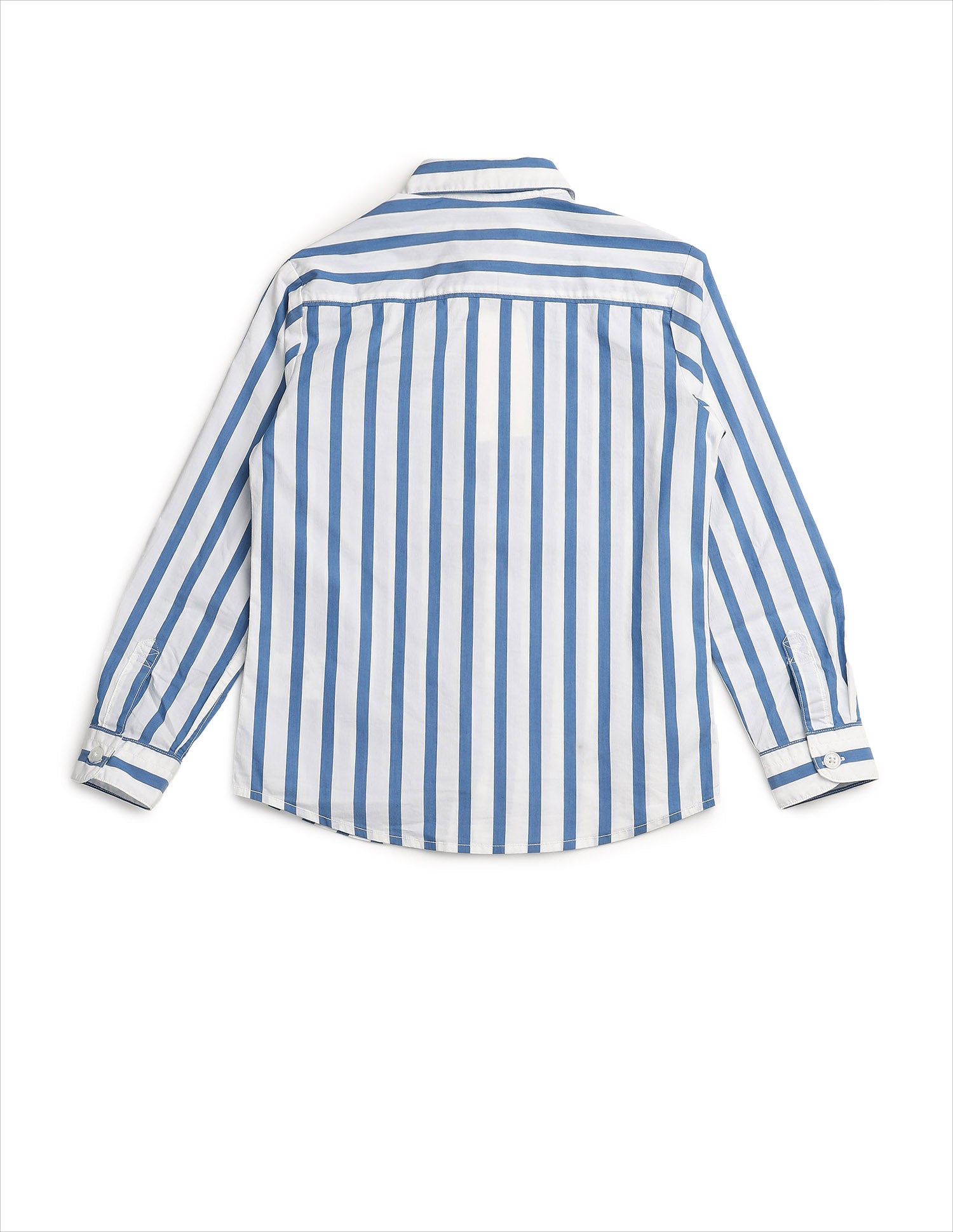 Boys Vertical Striped Regular Fit Shirt Navy - U.S. POLO ASSN. | Large