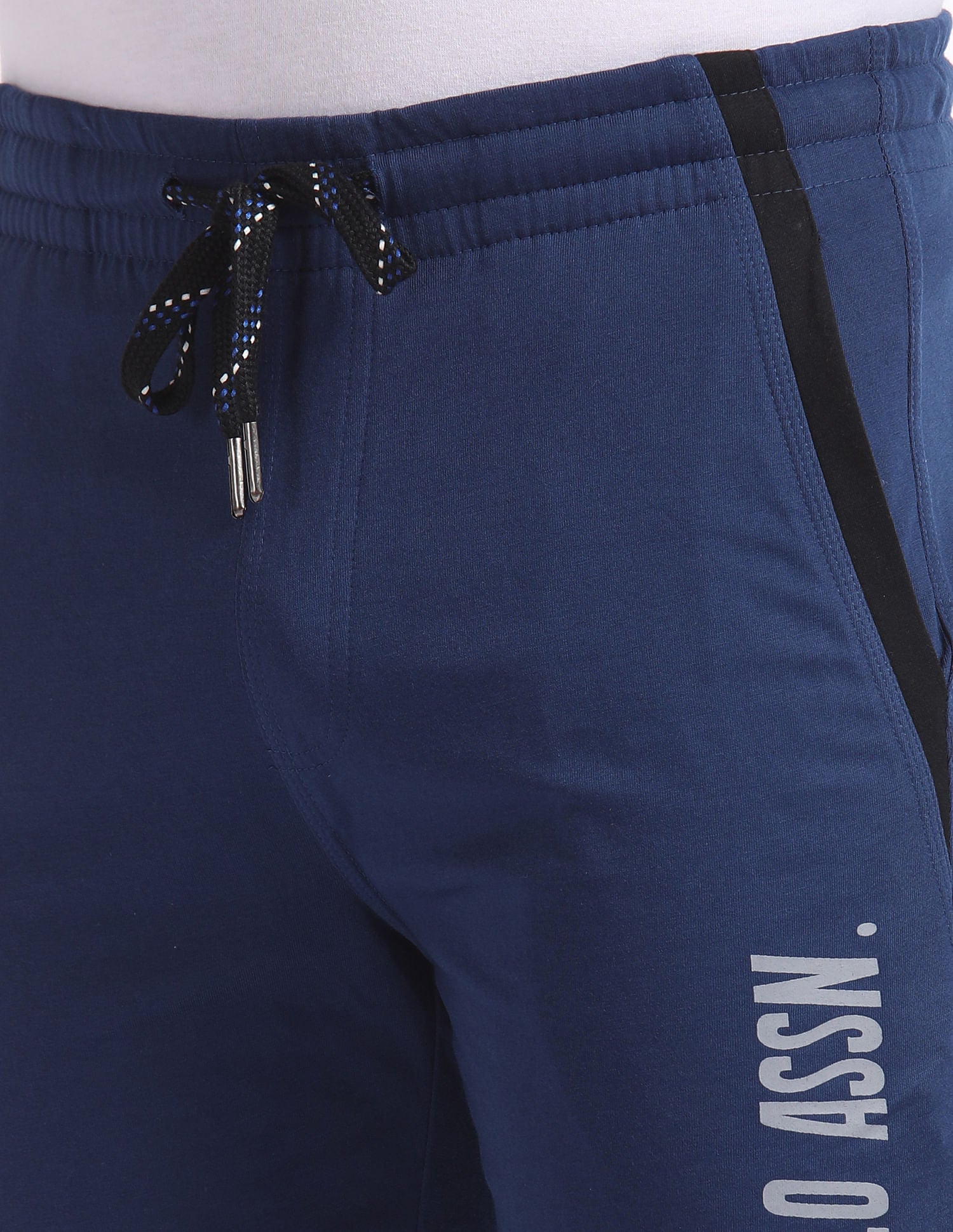 Comfort Fit Cotton Polyester I668 Shorts - Pack Of 1 Blue - U.S. POLO ASSN. | Large