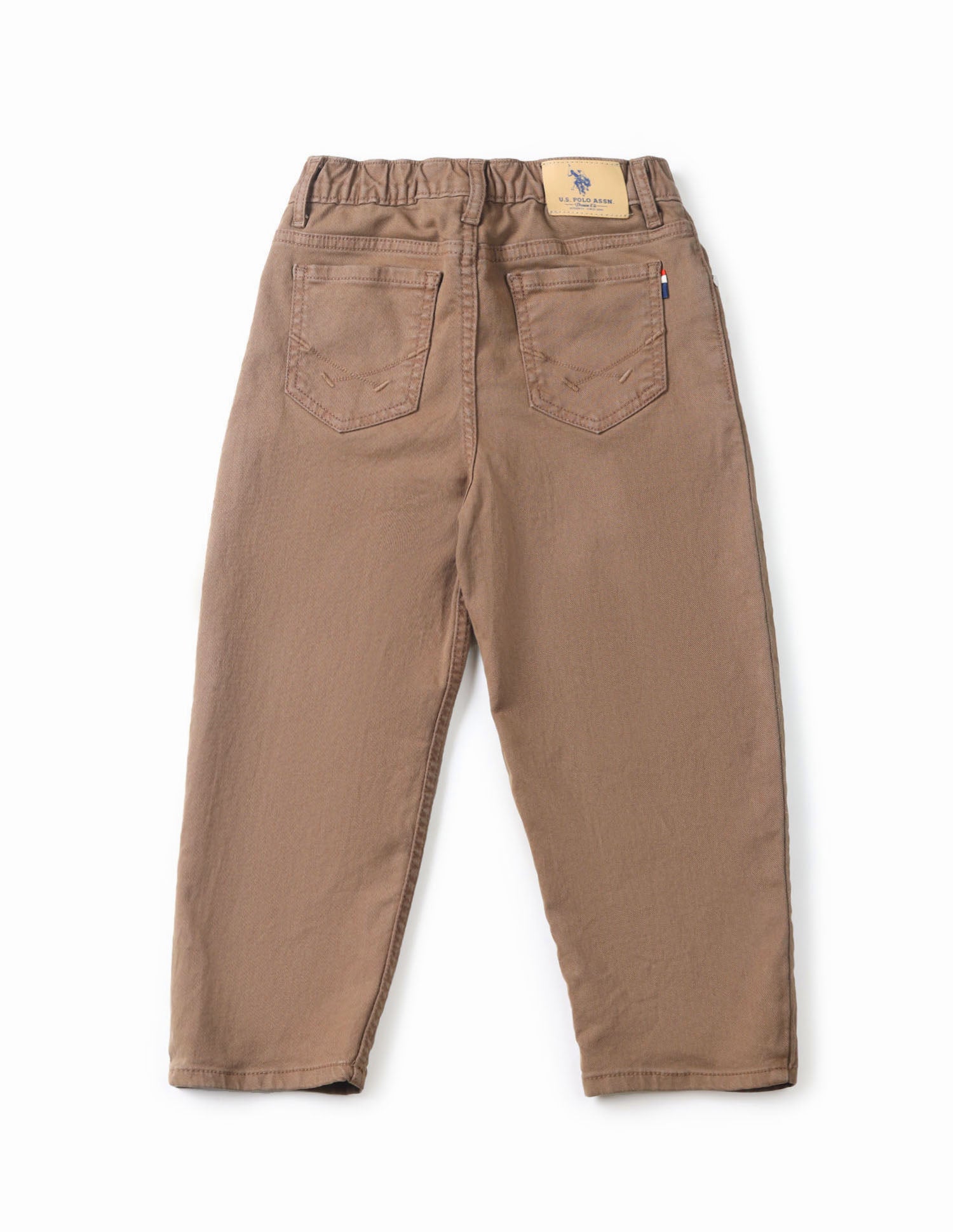 Boys Mid Rise Baggy Fit Jeans Brown - U.S. POLO ASSN. | Large