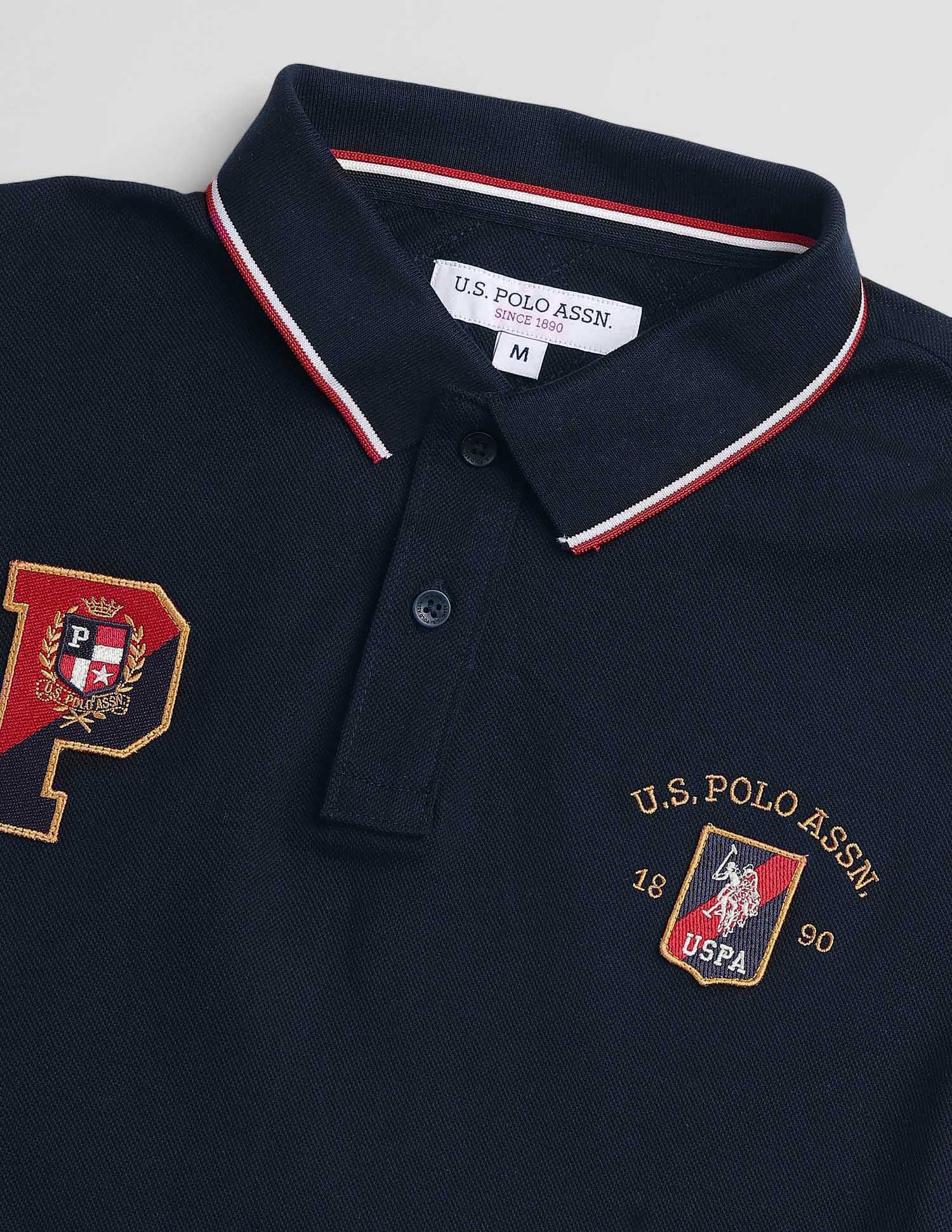 Brand Embroidered Regular Fit Polo Shirt Navy - U.S. POLO ASSN. | Large