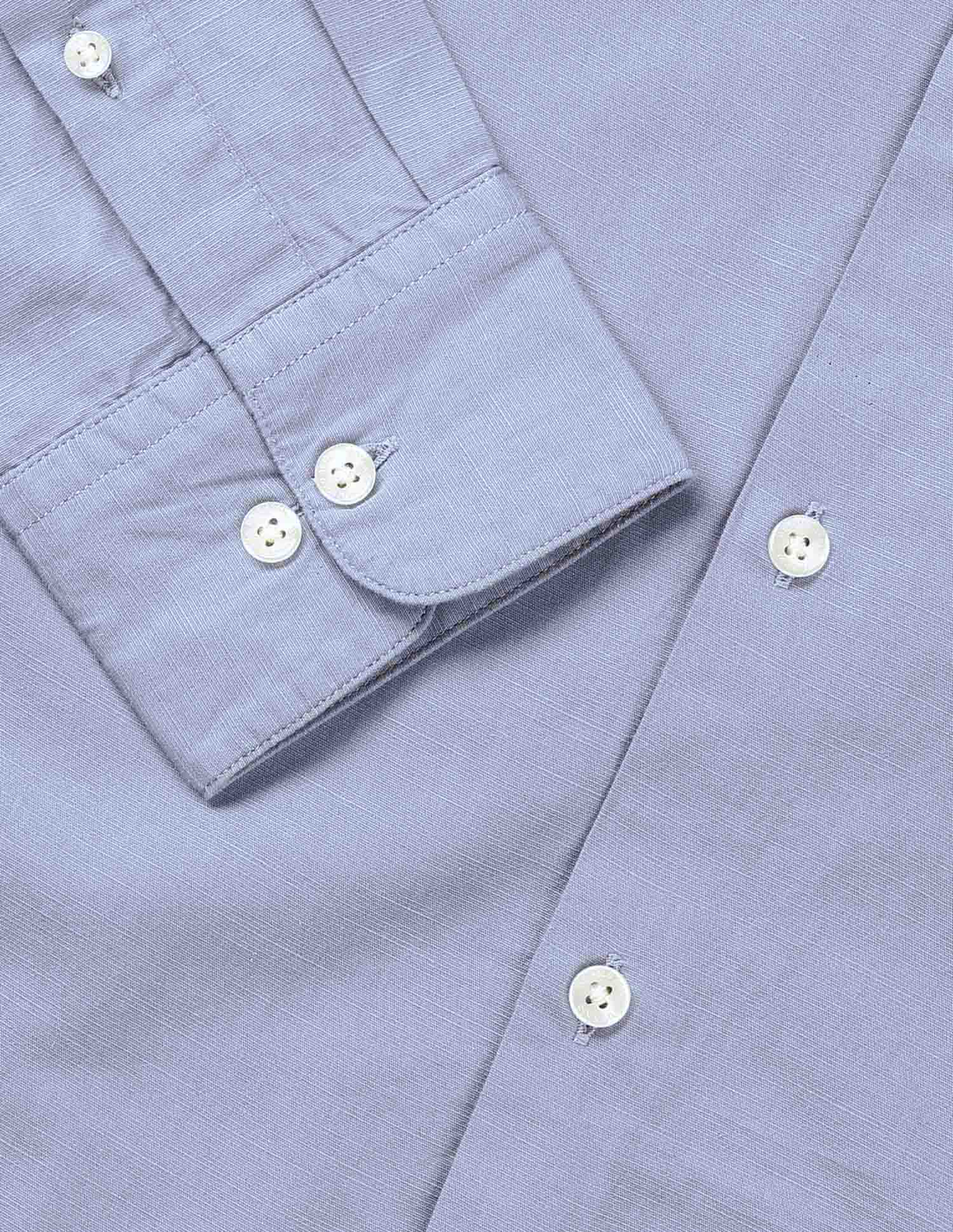 Twill Solid Tailored Fit Shirt Light Blue - U.S. Polo Assn. India | Large