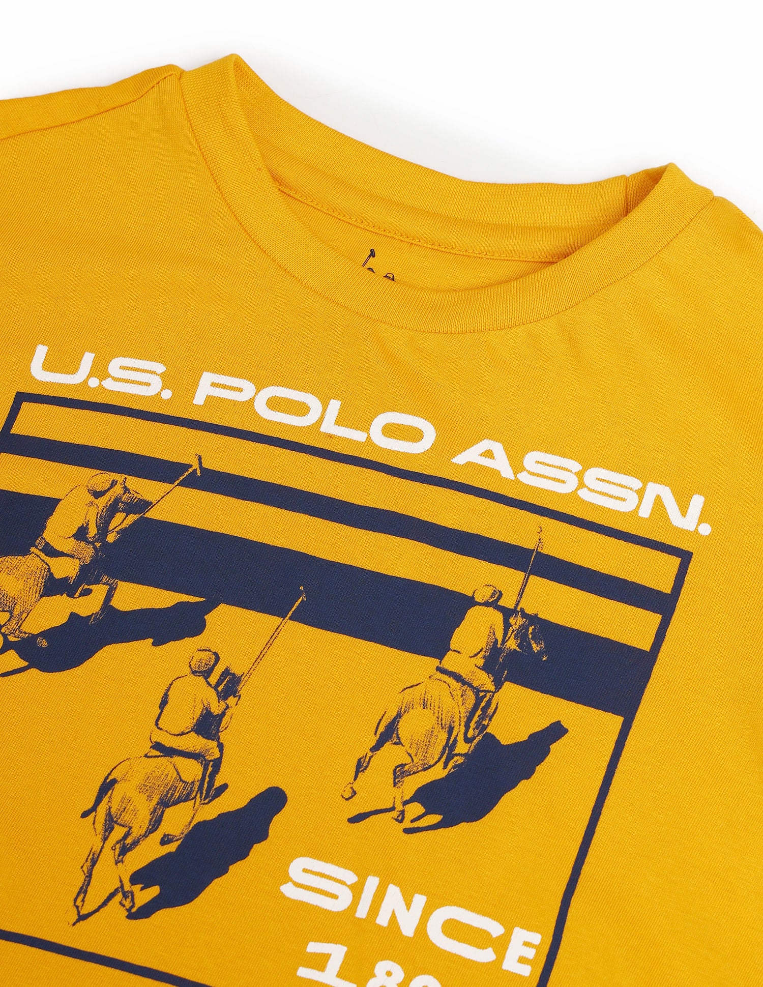Boys Logo Printed T-Shirt Yellow - U.S. POLO ASSN. | Large