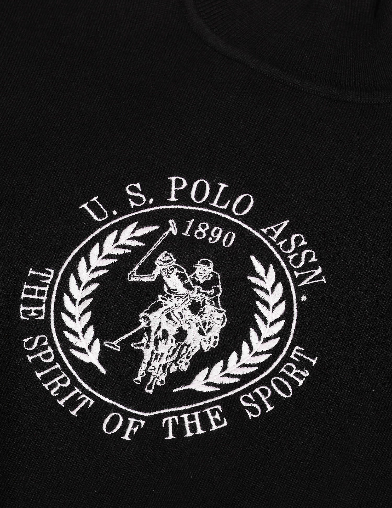Logo Embroidered Sweater Black - U.S. Polo Assn. India | Large