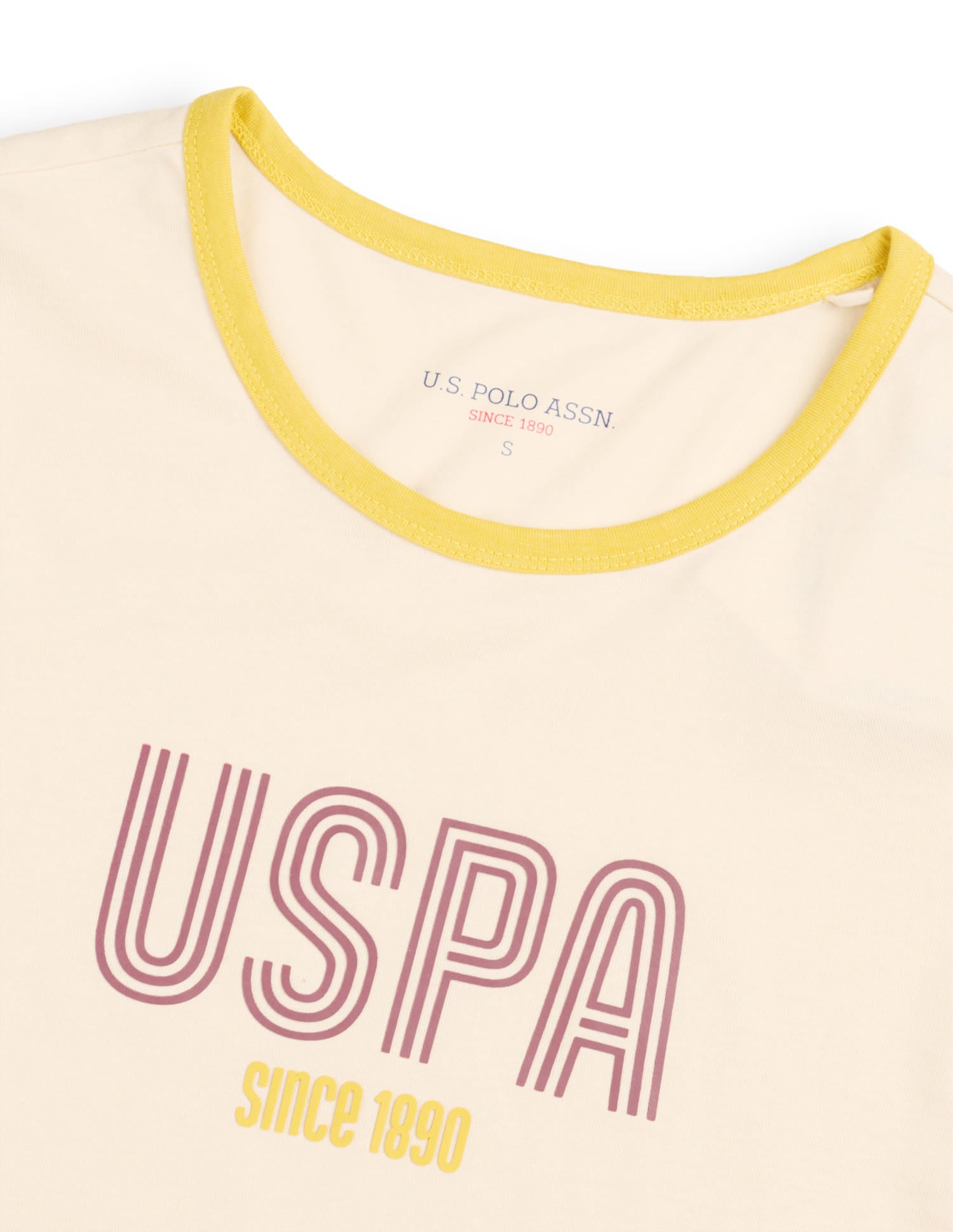 Brand Printed Regular Fit T-Shirt White - U.S. Polo Assn. India | Large