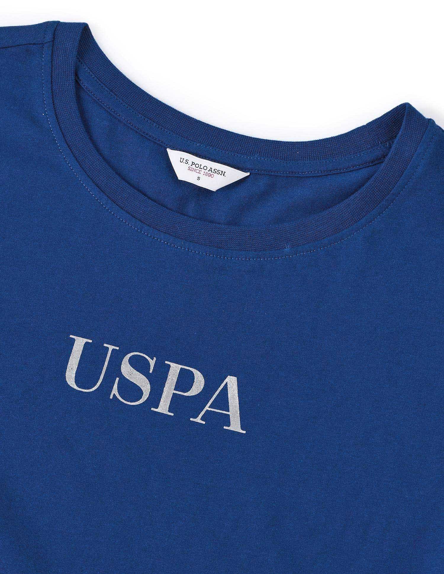 Regular Fit Brand Printed T-Shirt Royal Blue - U.S. POLO ASSN. | Large