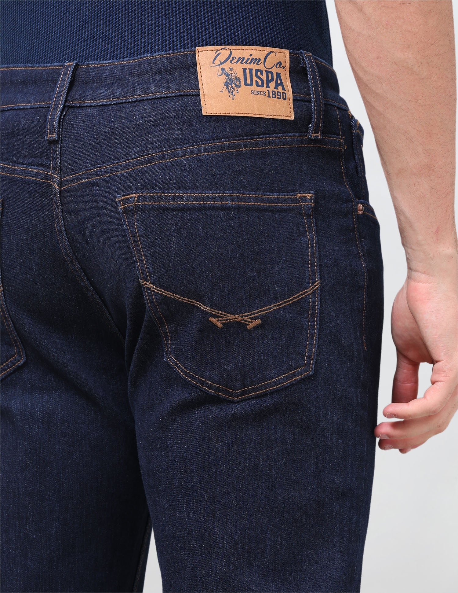 Connor Bootcut Fit Blue Jeans Dark Indigo - U.S. Polo Assn. India | Large