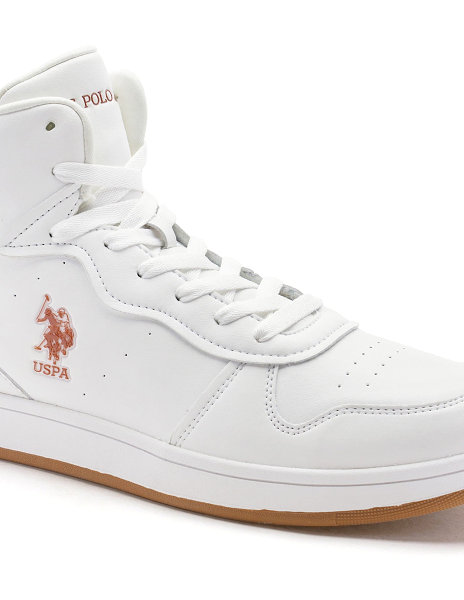 Men Rowan 2.0 Off White Retro Court Mid Top  Sneakers Off White - U.S. Polo Assn. India | Large