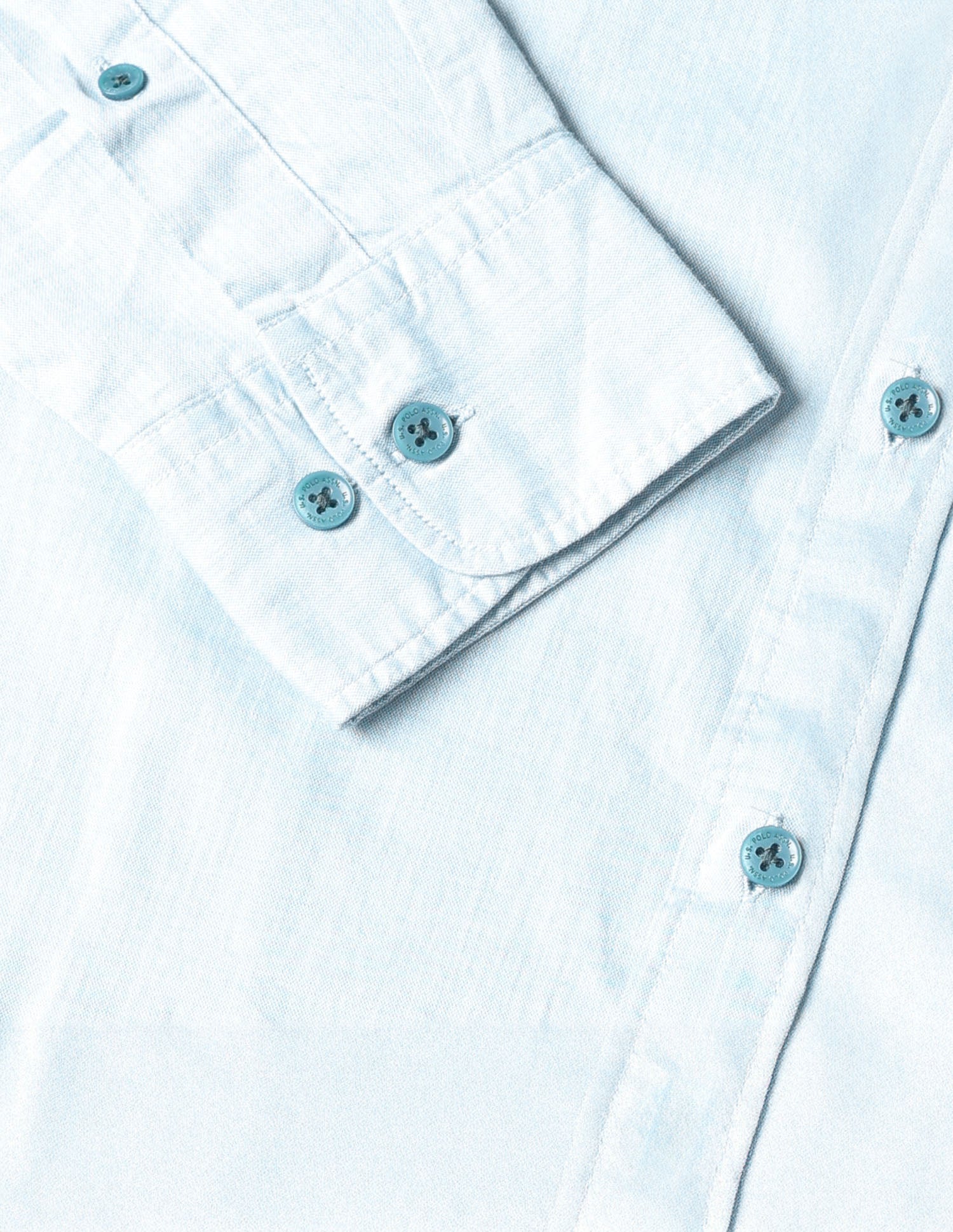 Twill Tailored Fit Shirt Light Green - U.S. POLO ASSN. | Large