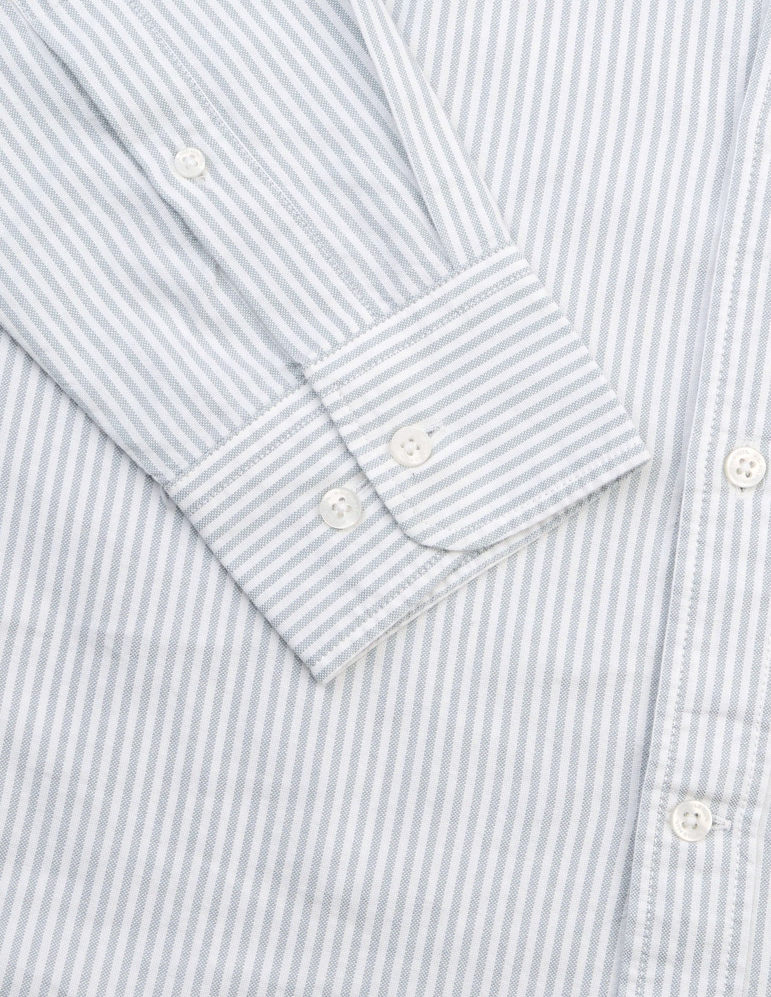 Vertical Striped Oxford Shirt Light Green - U.S. Polo Assn. India | Large