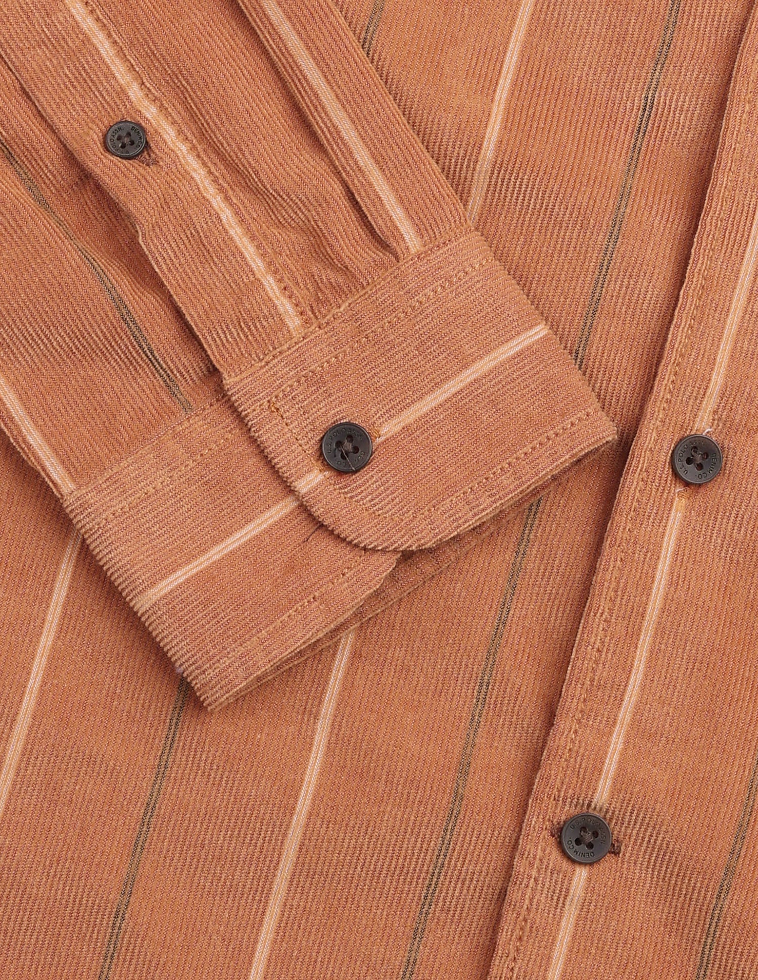 Corduroy Vertical Striped Shirt Orange - U.S. Polo Assn. India | Large