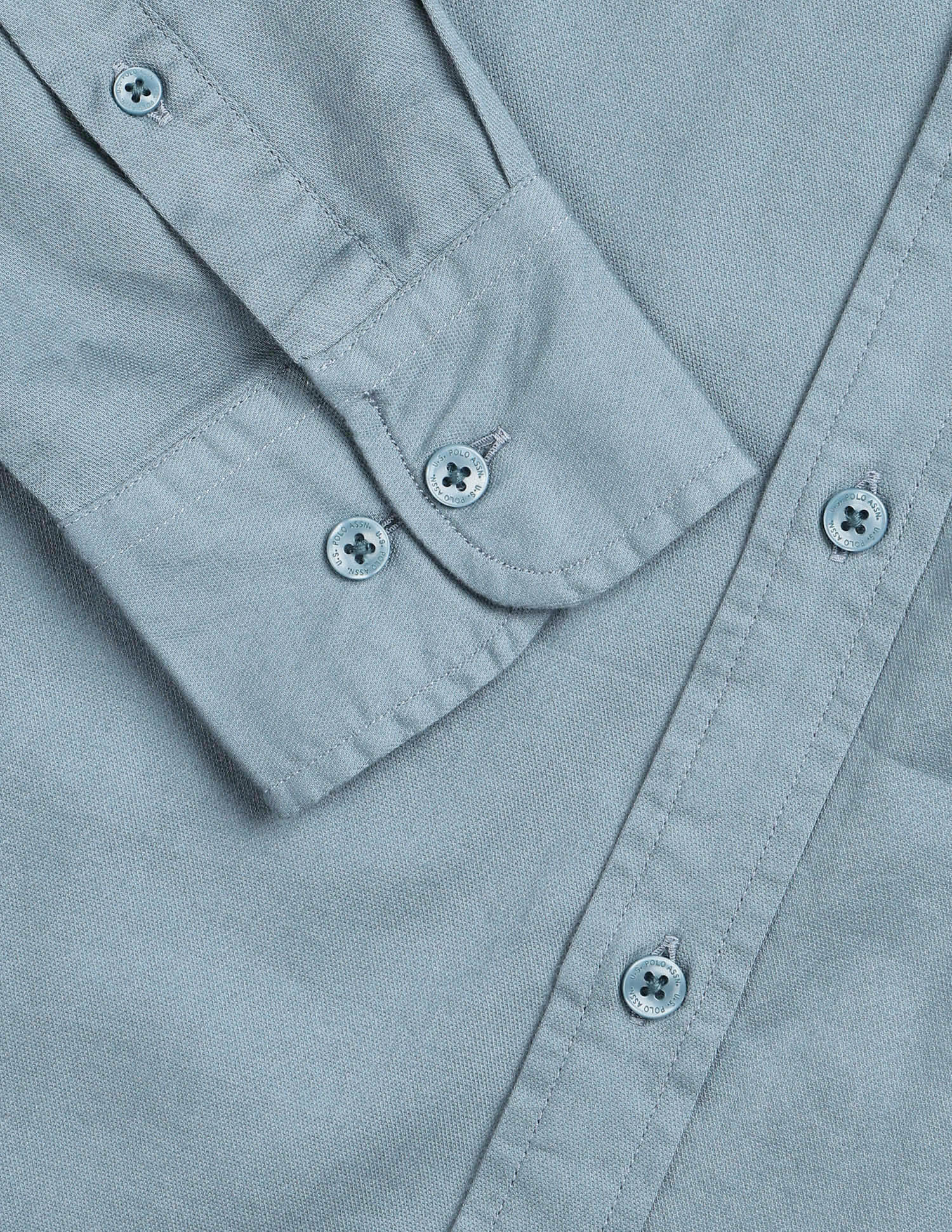 Solid Tailored Fit Shirt Blue - U.S. Polo Assn. India | Large