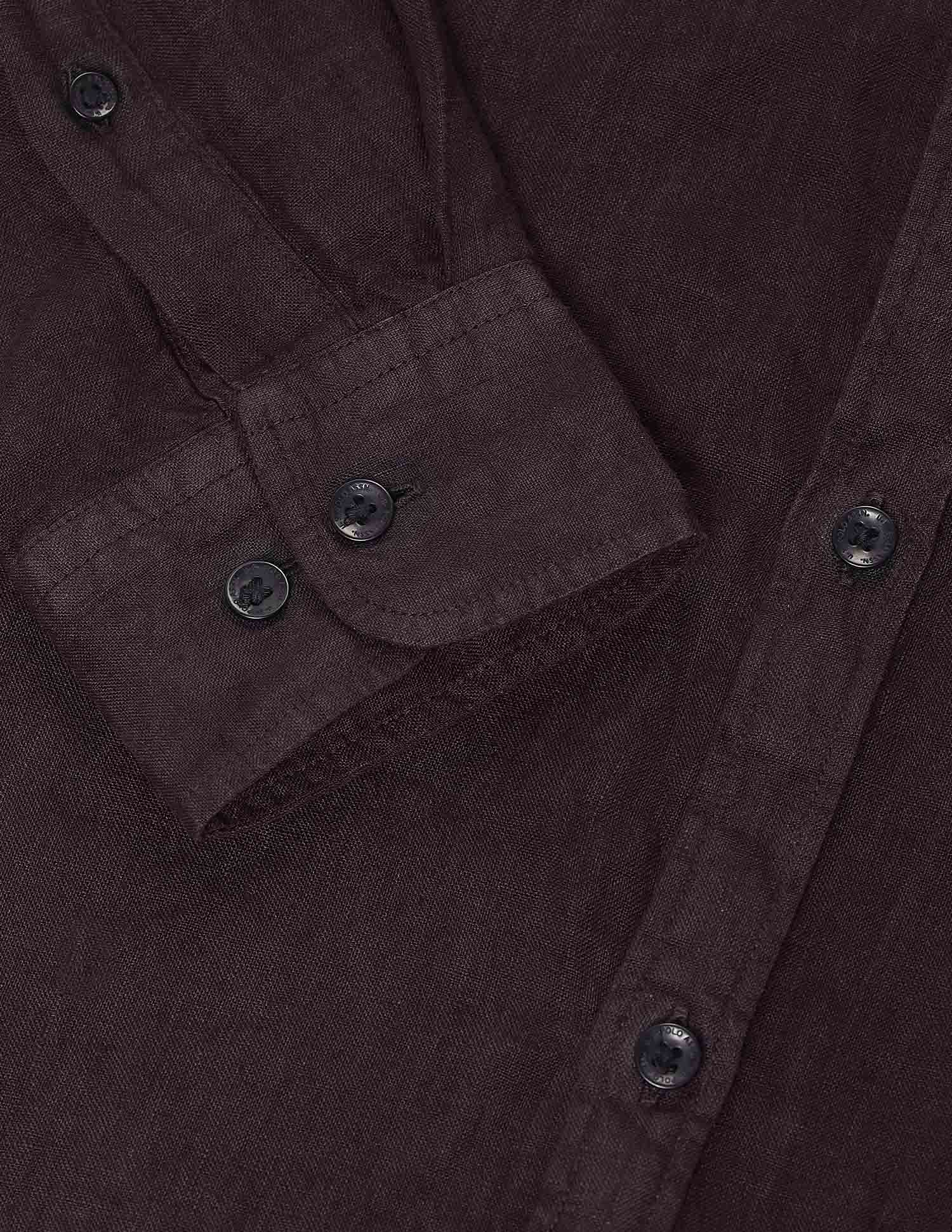 Solid Regular Shirt Choco - U.S. Polo Assn. India | Large