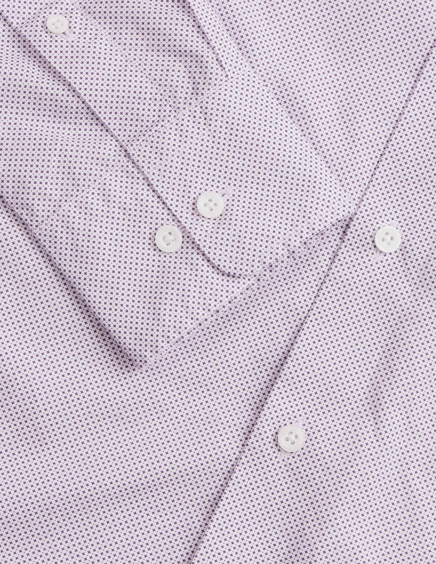 Geometric Printed Regular Fit Shirt Purple - U.S. Polo Assn. India | Large