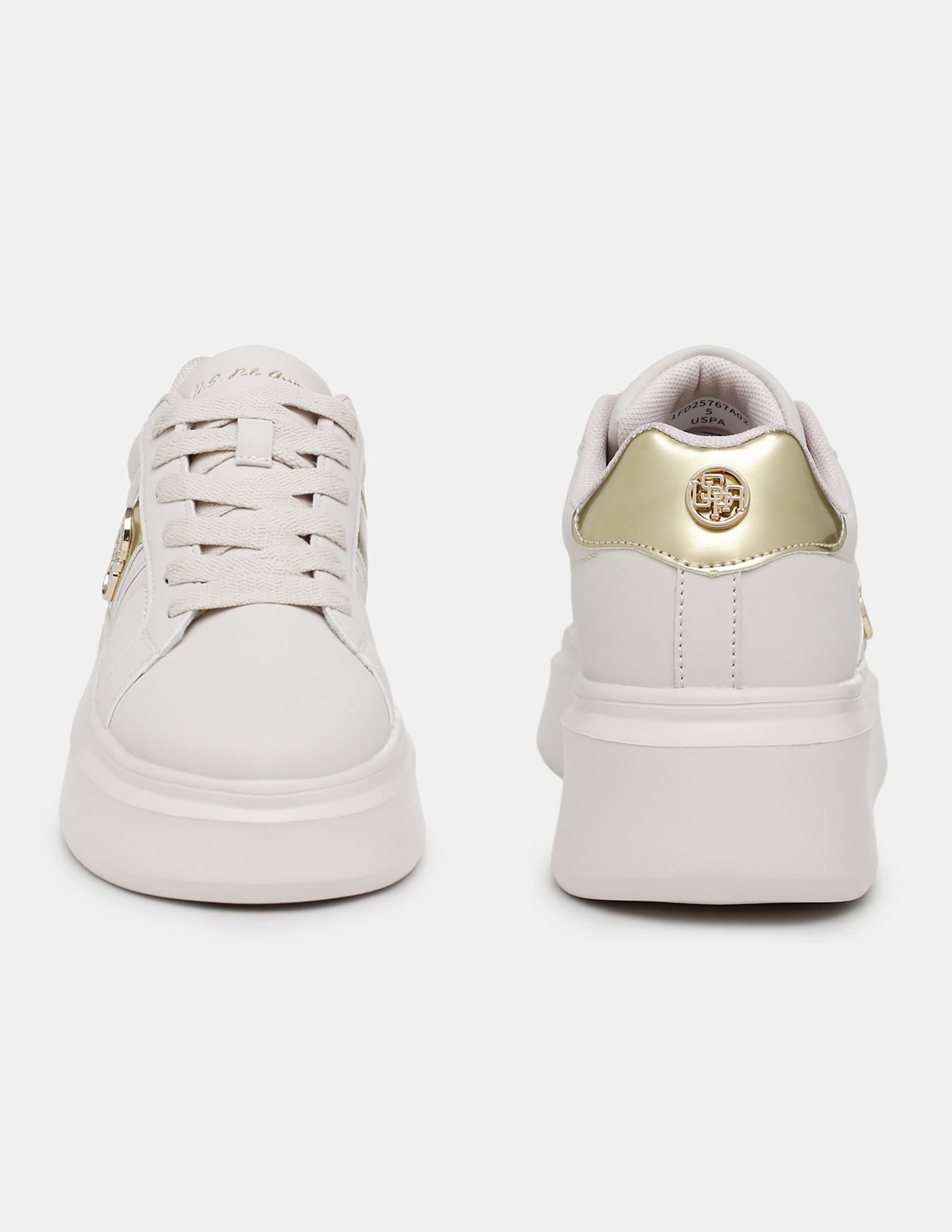 Women Nella Round Toe Sneakers Beige - U.S. Polo Assn. India | Large