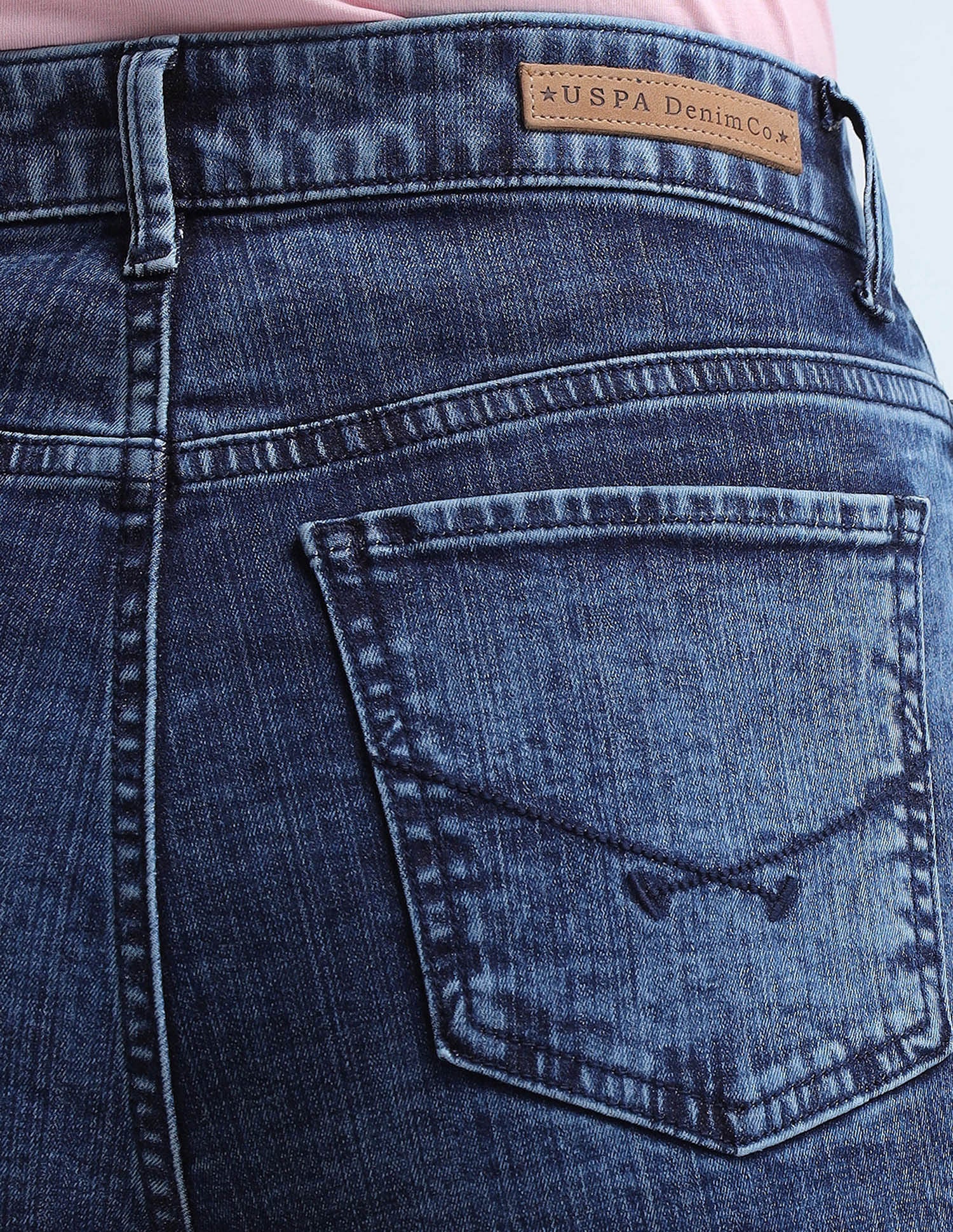 Wide Leg Fit Blue Jeans Blue - U.S. Polo Assn. India | Large