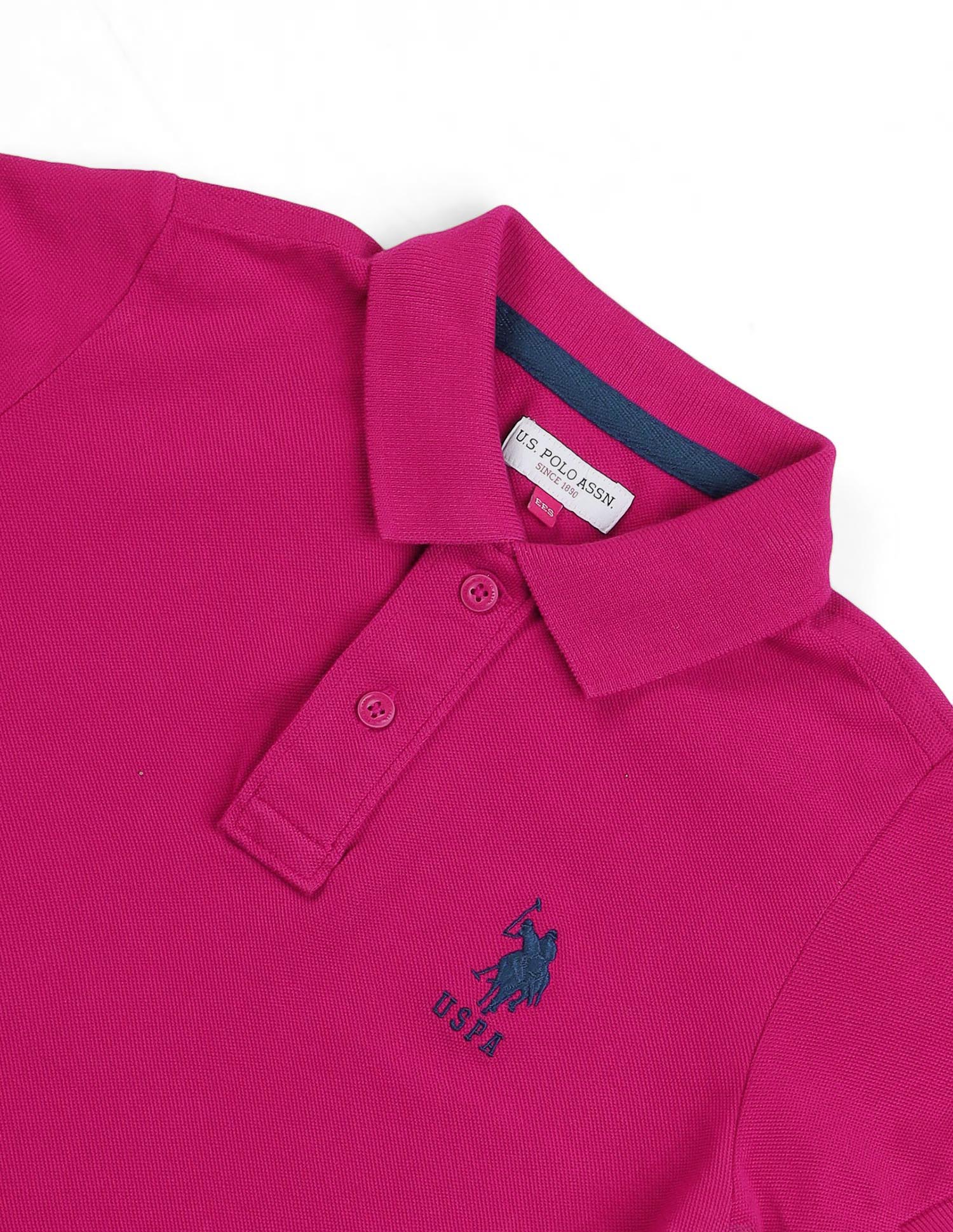 Boys Solid Polo Shirt Maroon - U.S. POLO ASSN. | Large