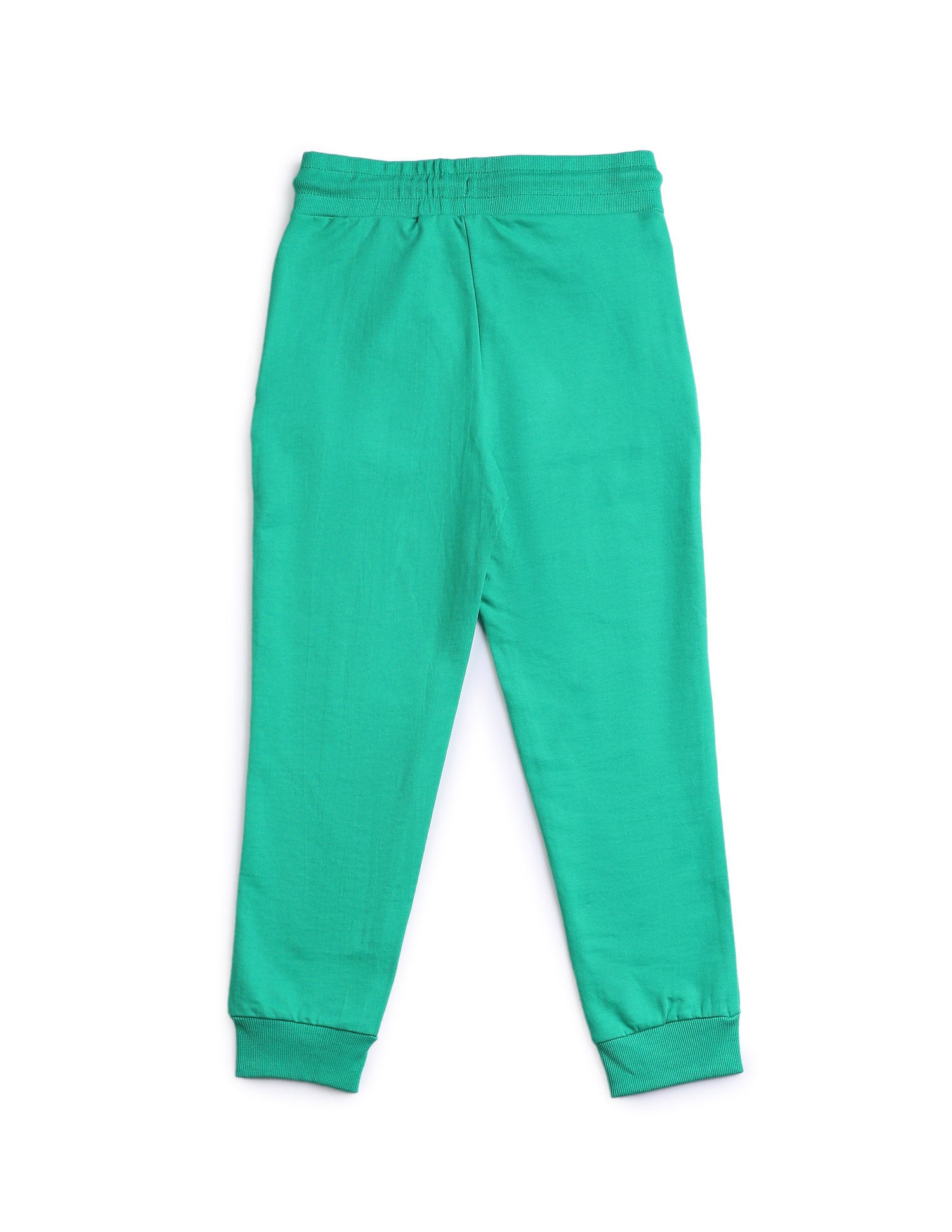 Boys Pure Cotton Solid Joggers Dark Green - U.S. POLO ASSN. | Large