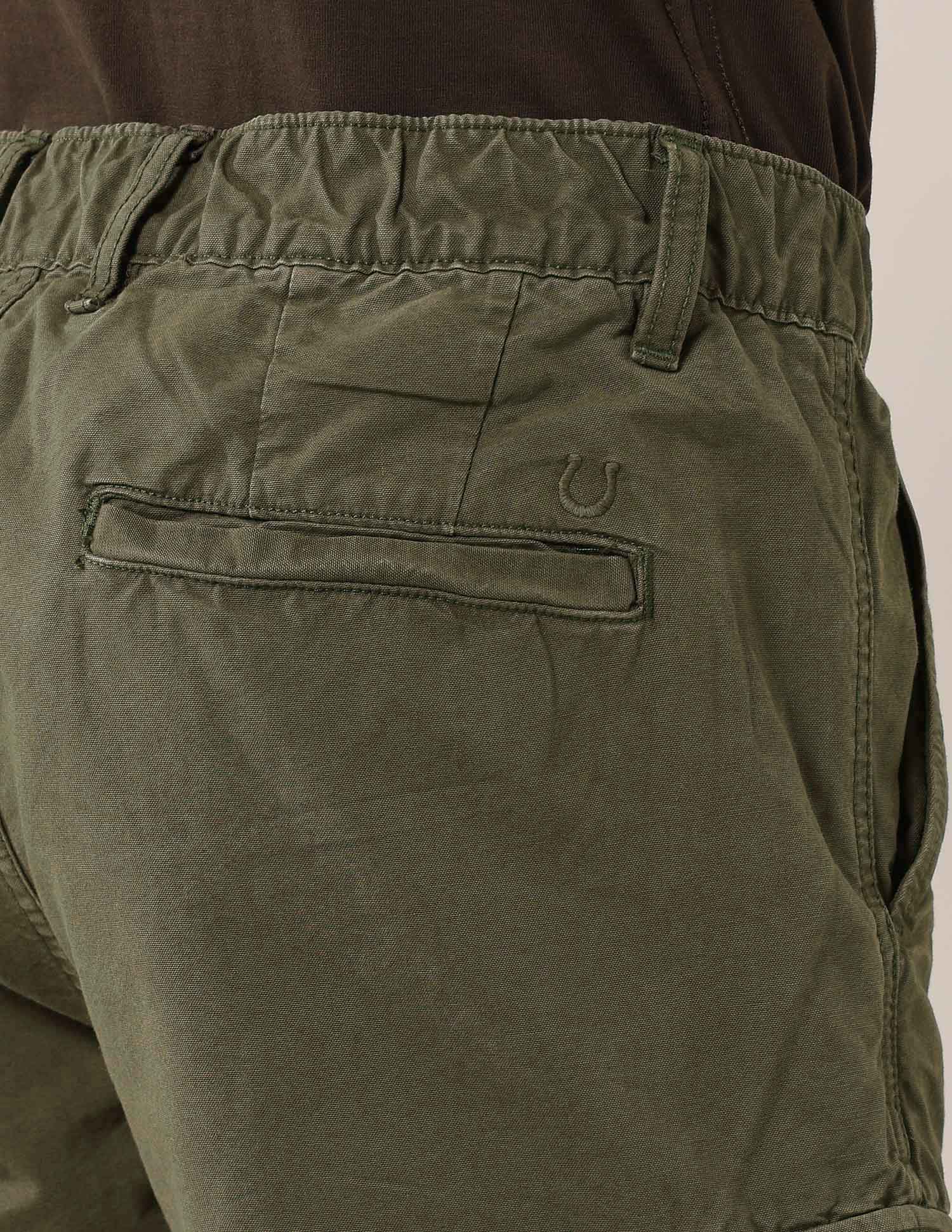 Mid Rise Straight Fit Twill Cargos Green - U.S. Polo Assn. India | Large