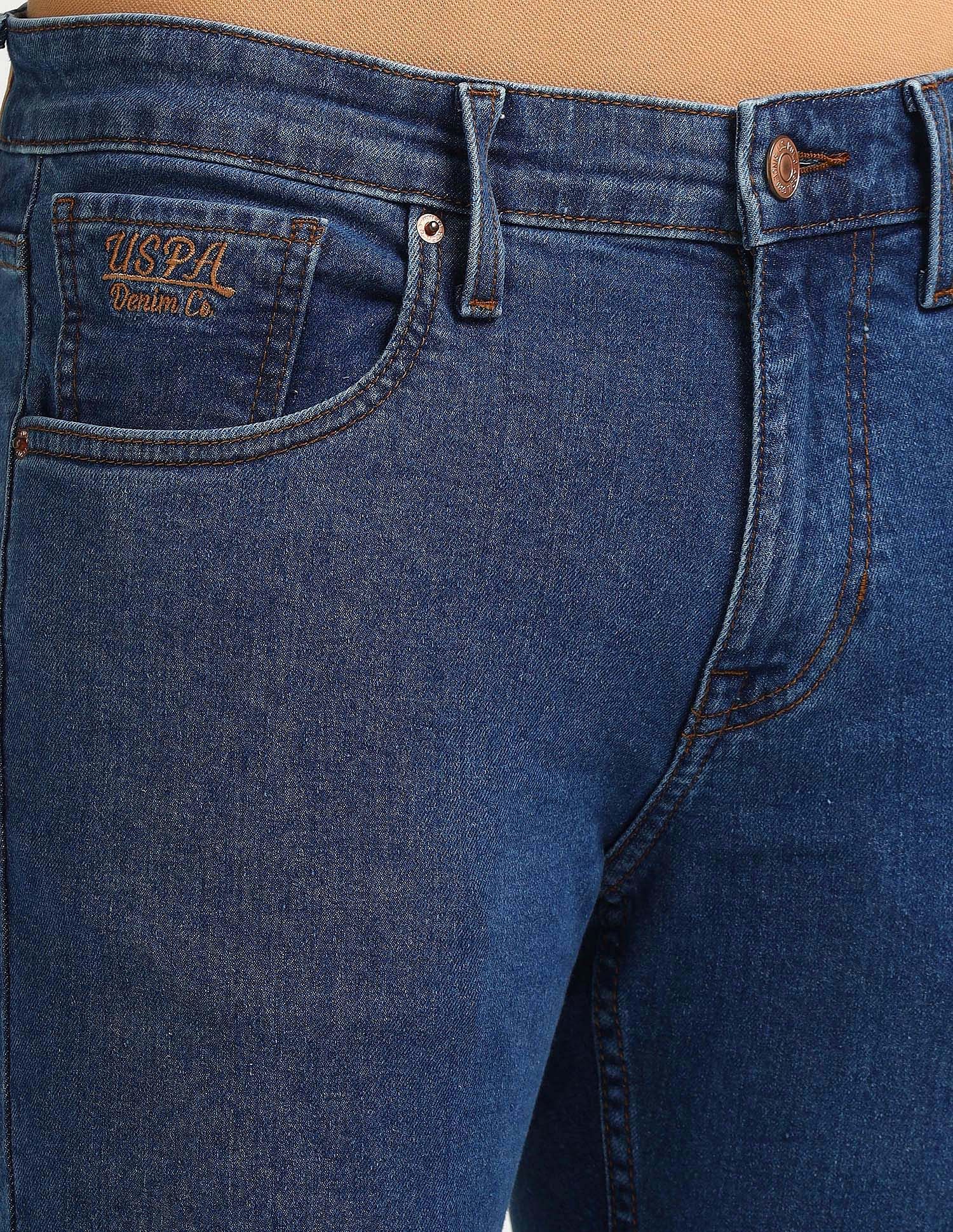 Brandon Slim Tapered Blue Jeans Blue - U.S. Polo Assn. India | Large