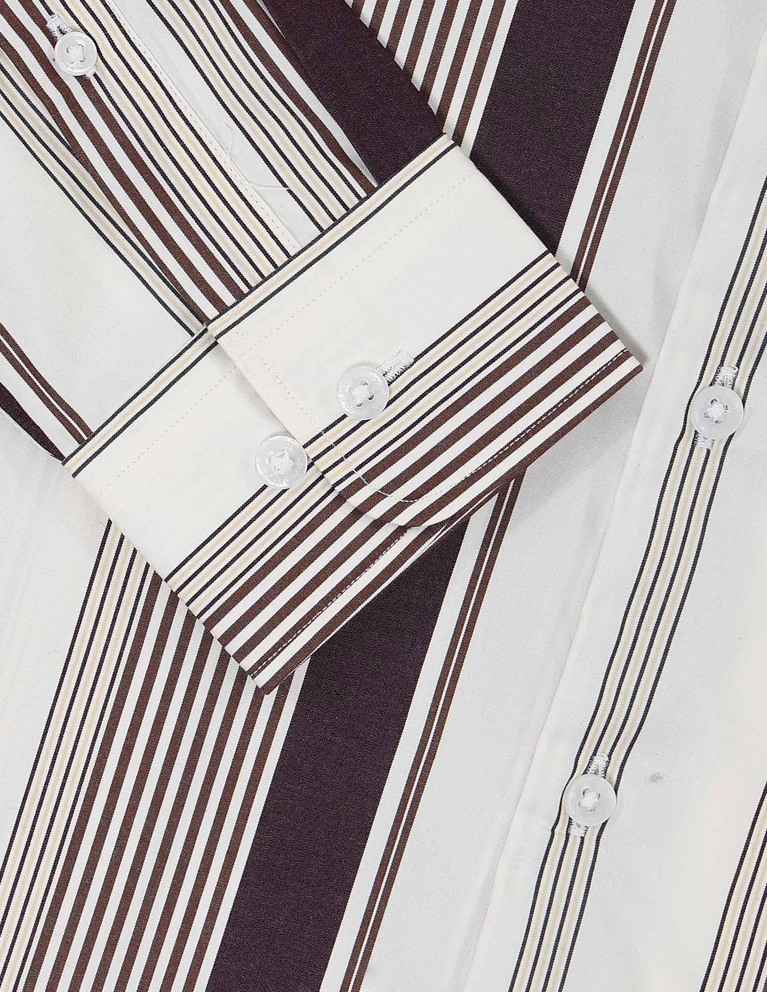 Vertical Striped 135Th Rwn Theatre Shirt Wine - U.S. POLO ASSN. | Large