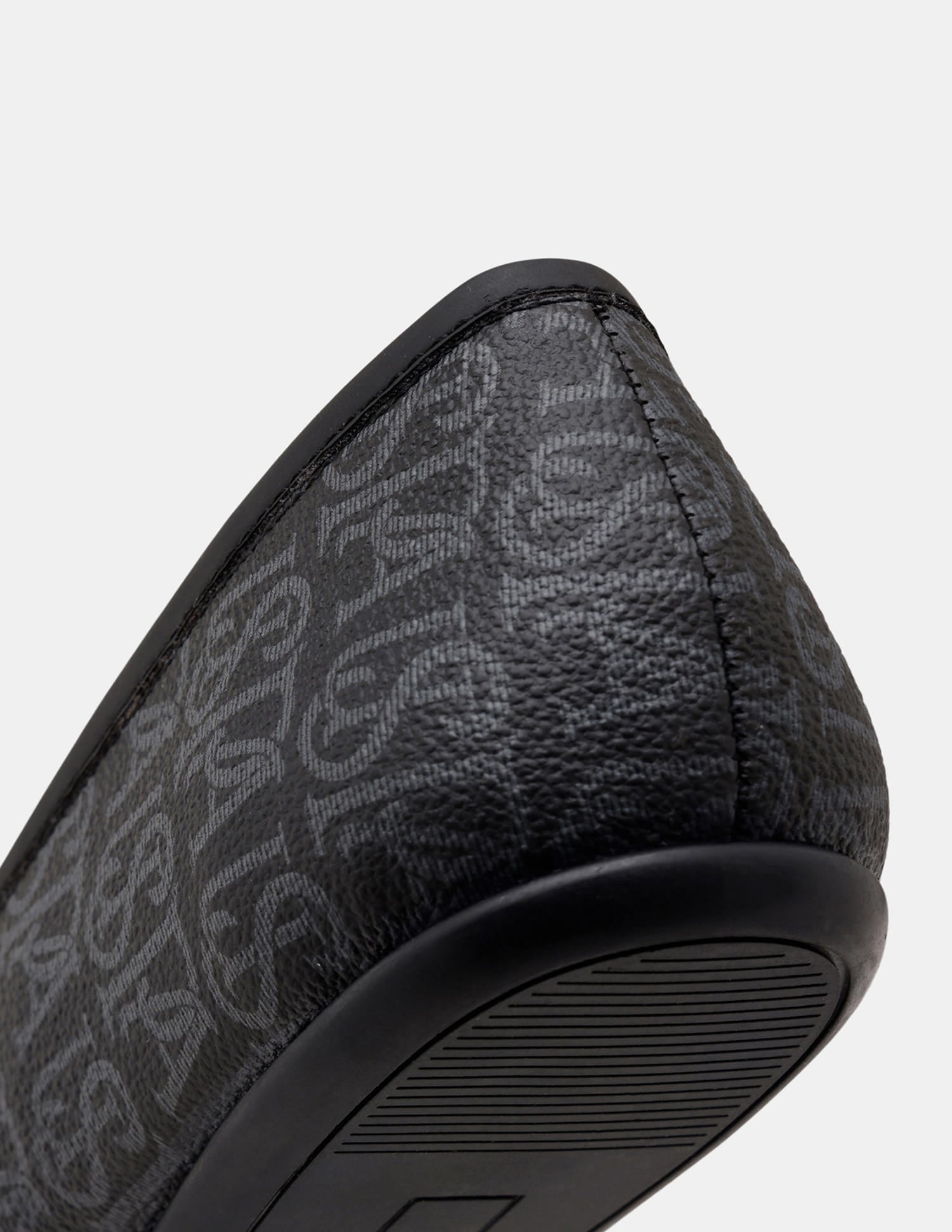 Alina 3.0 Black Monogram Print Ballerinas Black - U.S. Polo Assn. India | Large